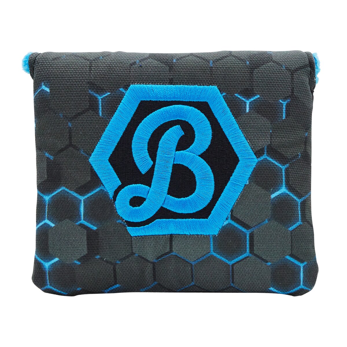 Script Hex B Dimensional — Blue/Black
