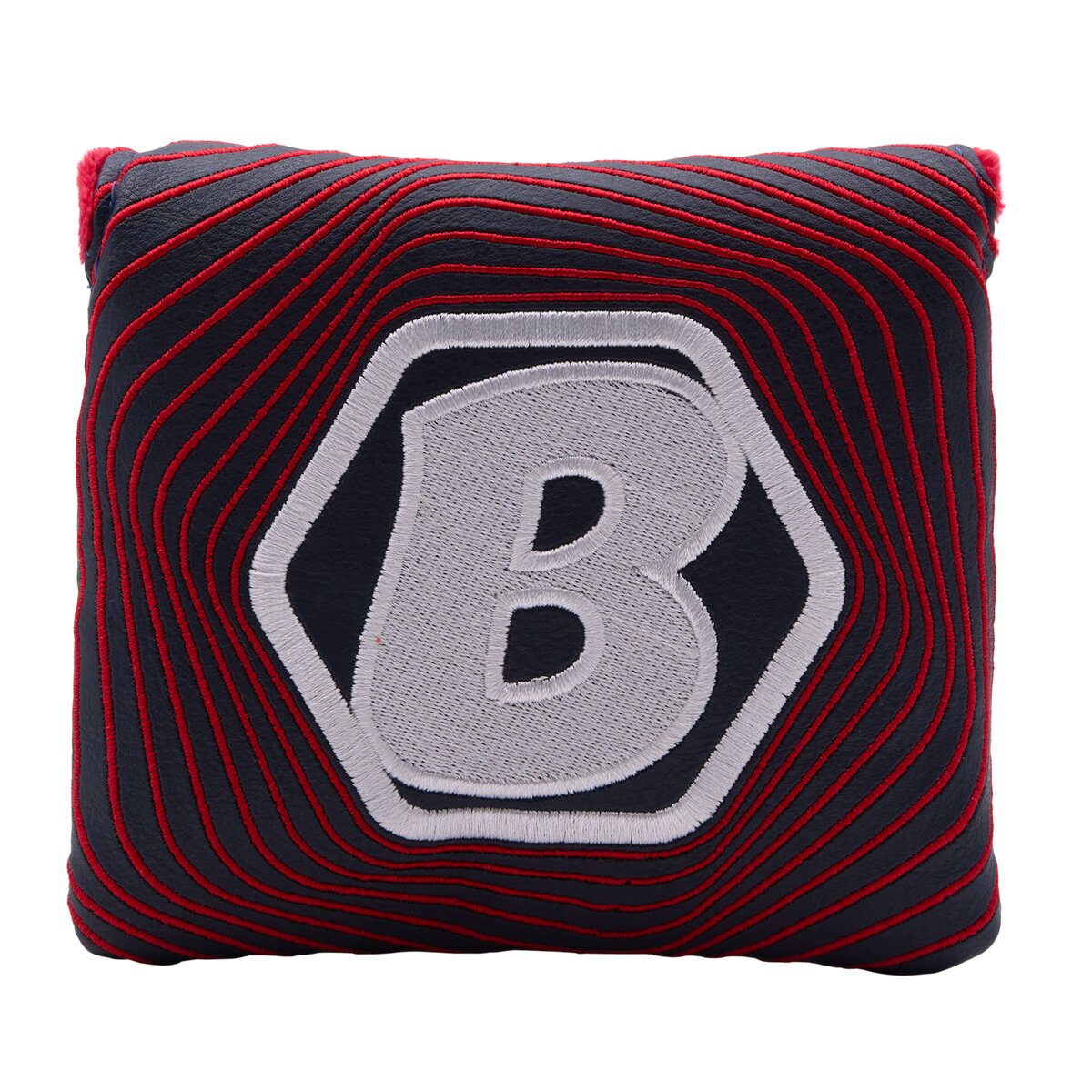 Hex B Spiral — Navy/Red