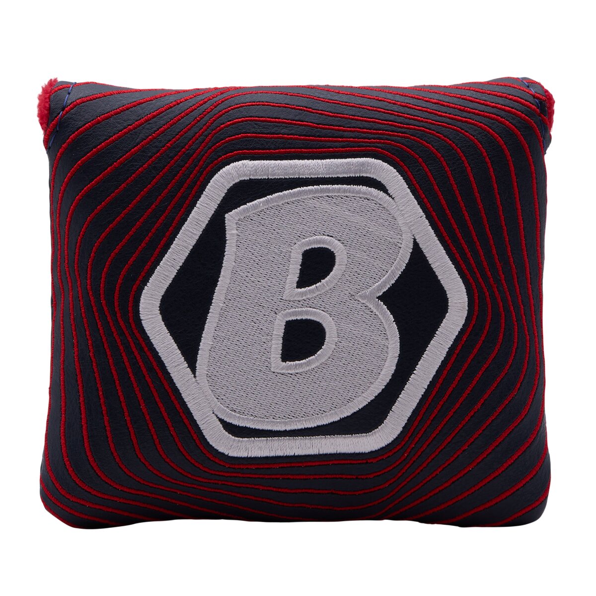 Hex B Spiral — Navy/Red