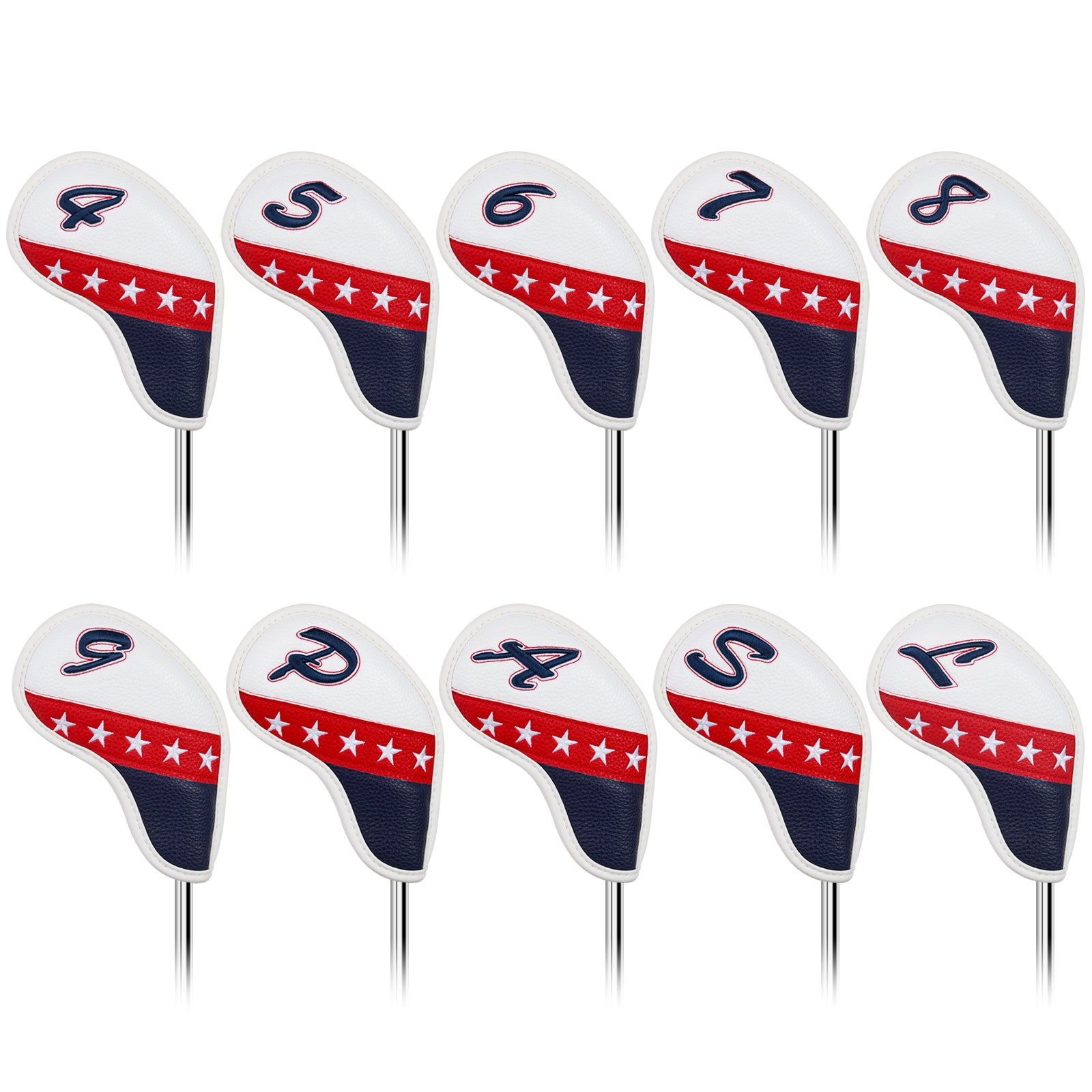 Craftsman Golf Flag Stitching Magnet — White