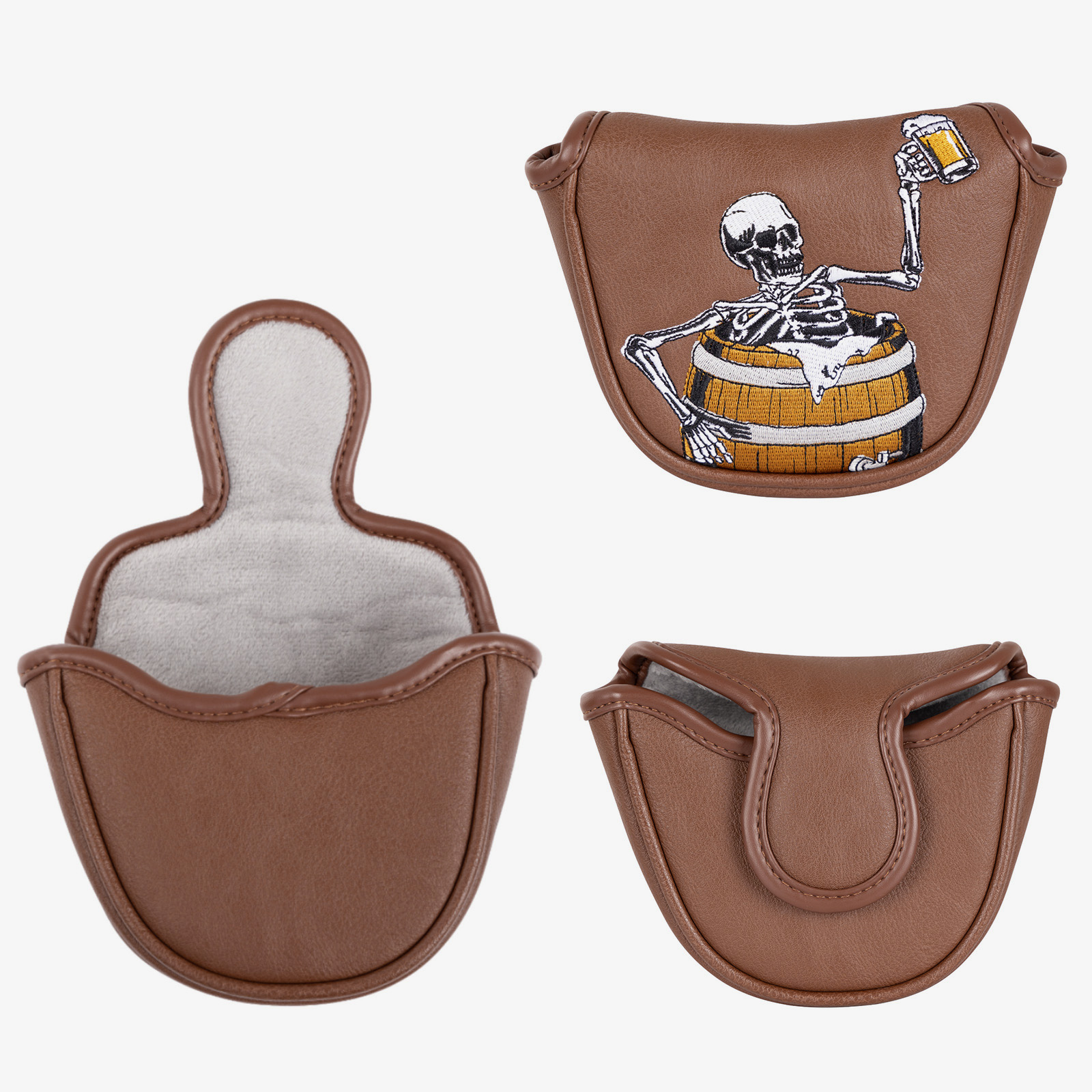 Craftsman Golf Wine Barrel Skull