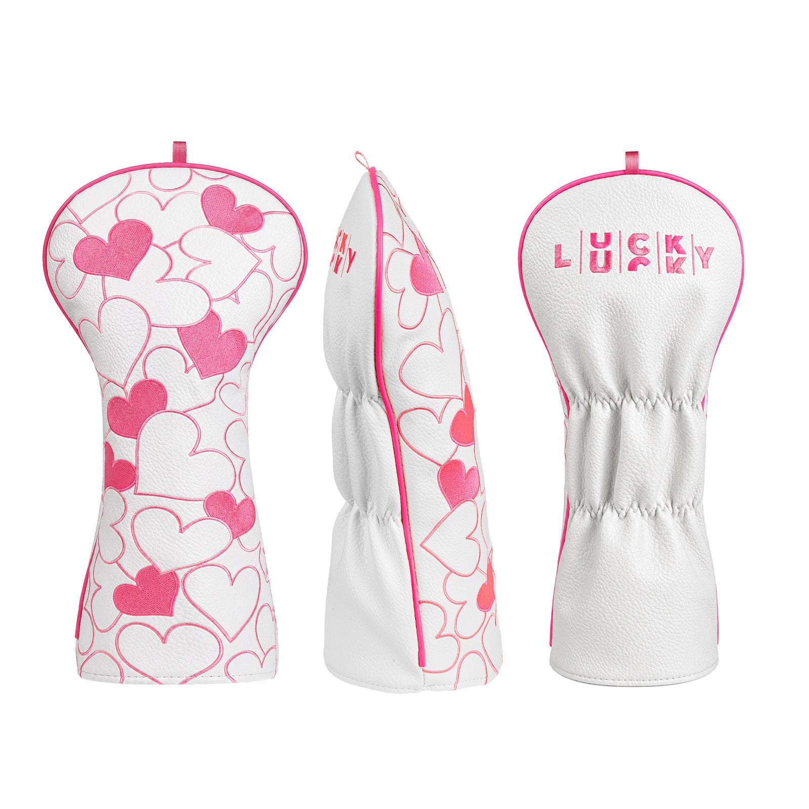 Craftsman Golf Page Full of Pink Hearts