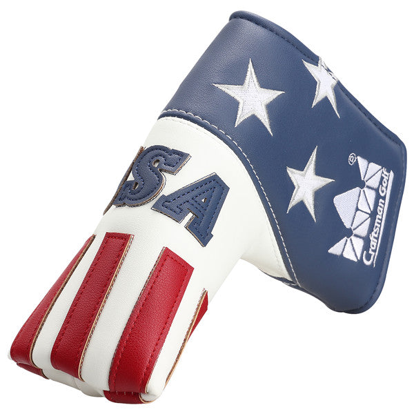 Craftsman Golf With Red Stripes — Blue/White