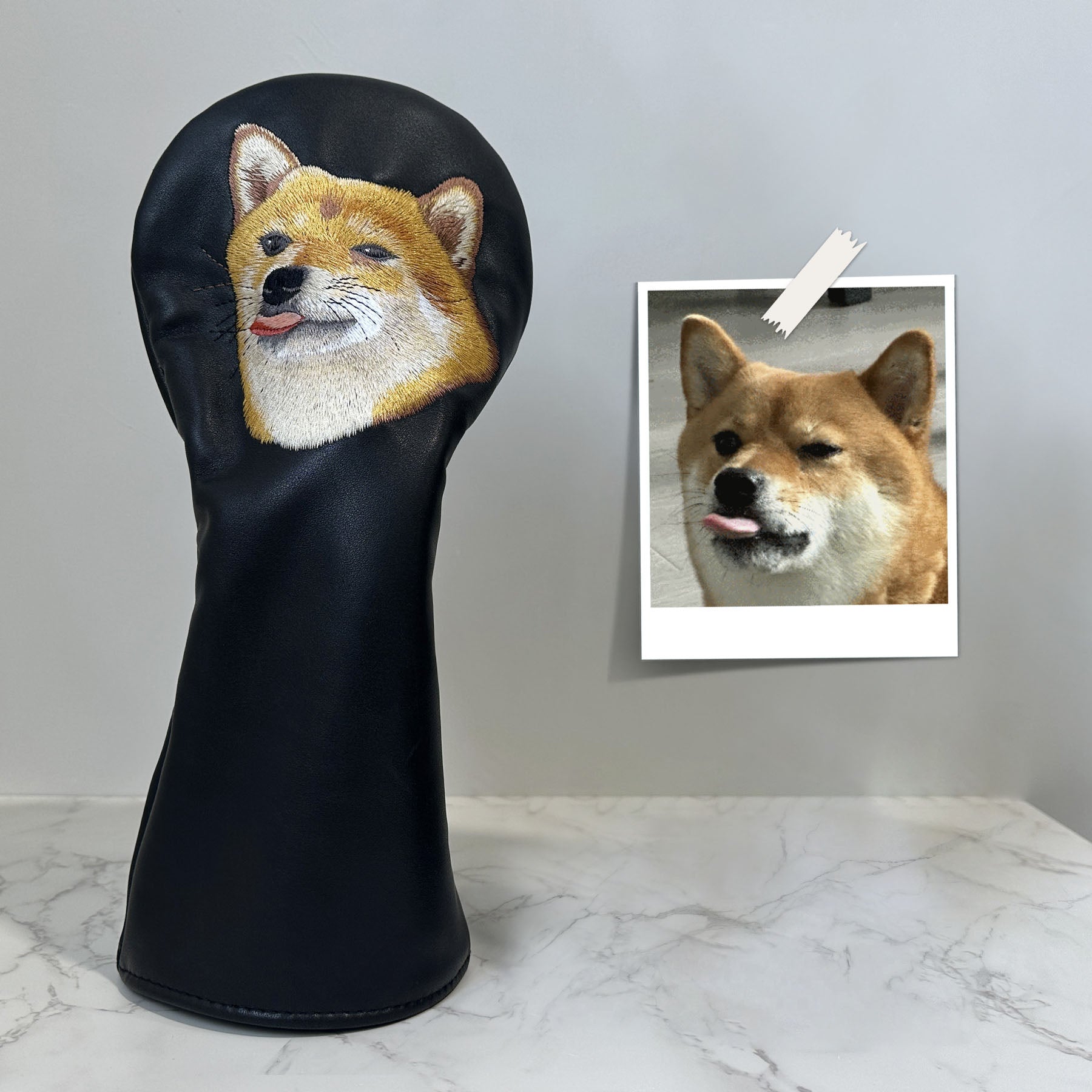 Craftsman Golf Custom Pet Portrait Embroidery — Black