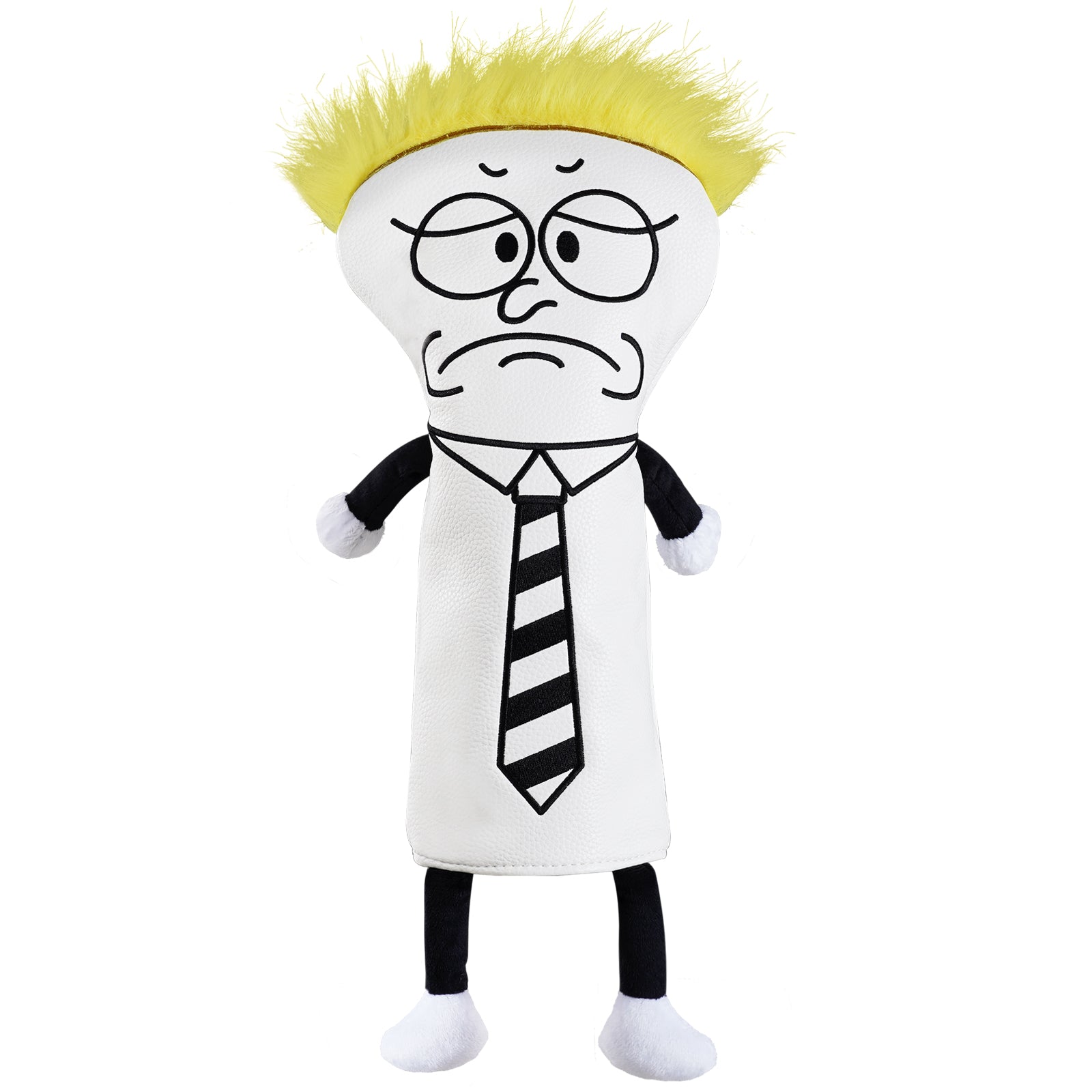 Craftsman Golf Melancholy Boy Embroidered Wooden — White