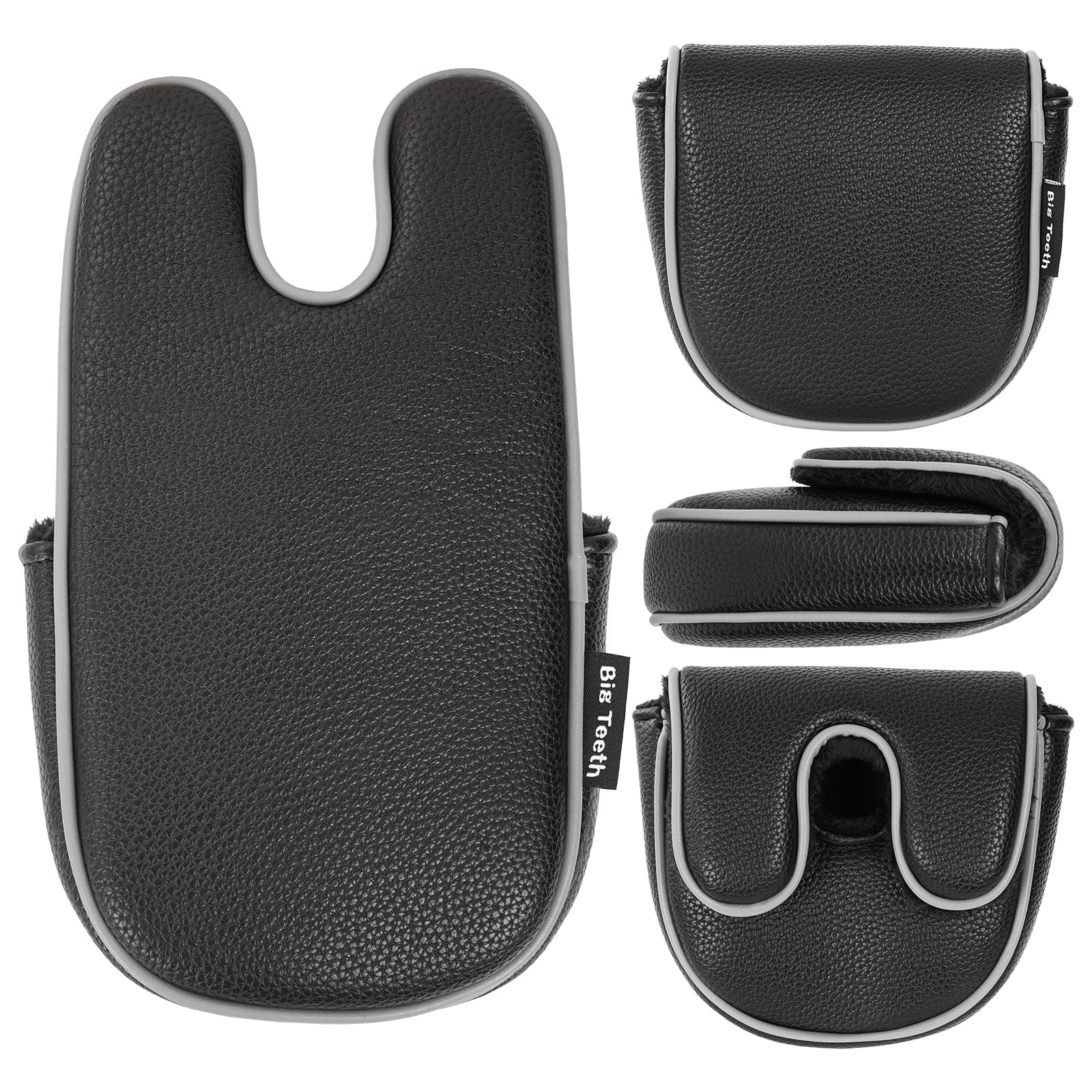 Craftsman Golf Large Litchi Pattern Binaural Ssquare — Black