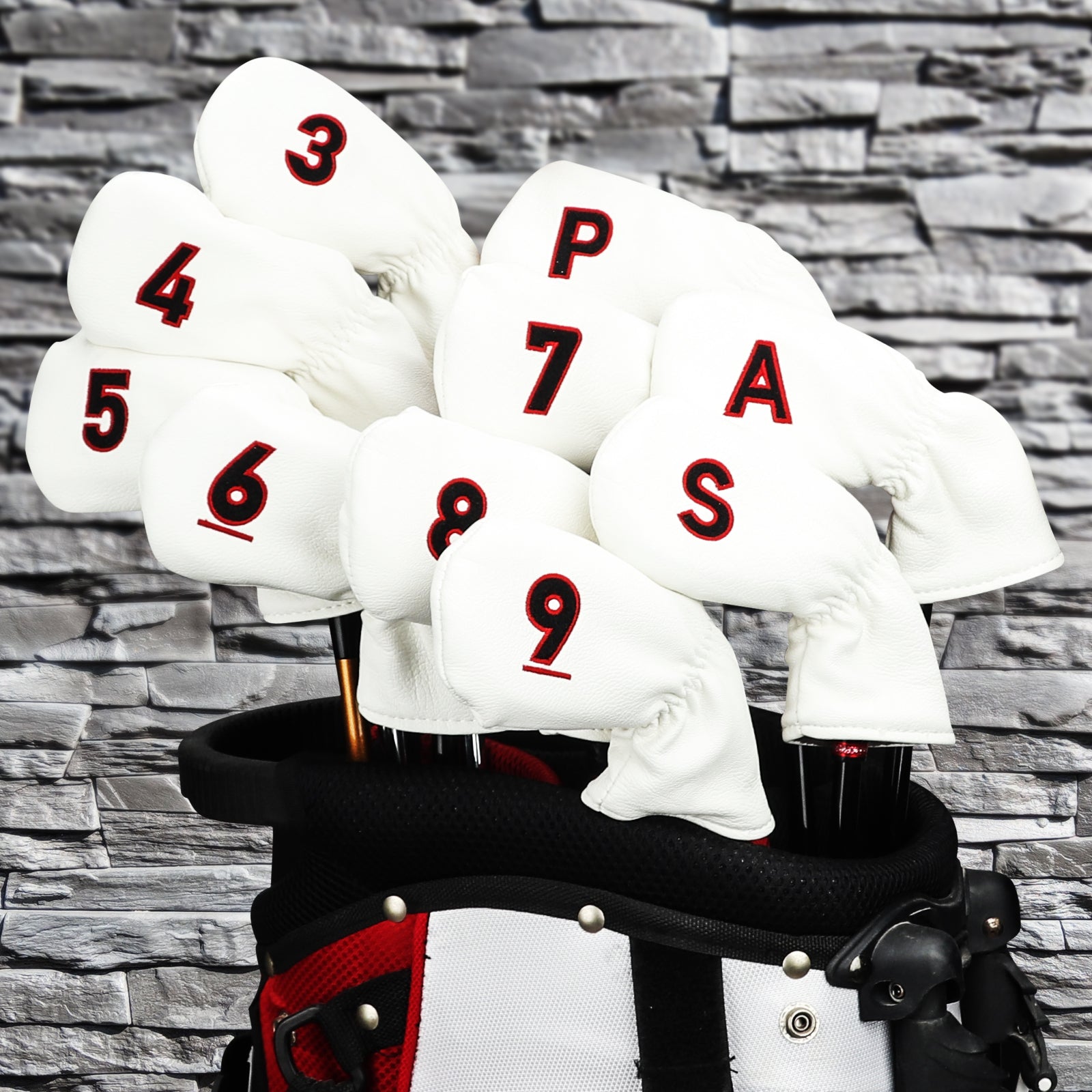Craftsman Golf Embroidery Numbers — White