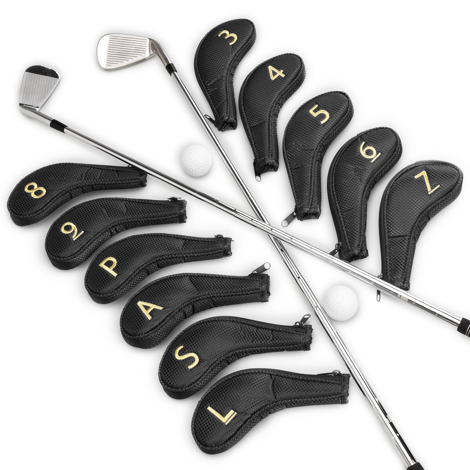 Craftsman Golf Fabric Zipper — Black