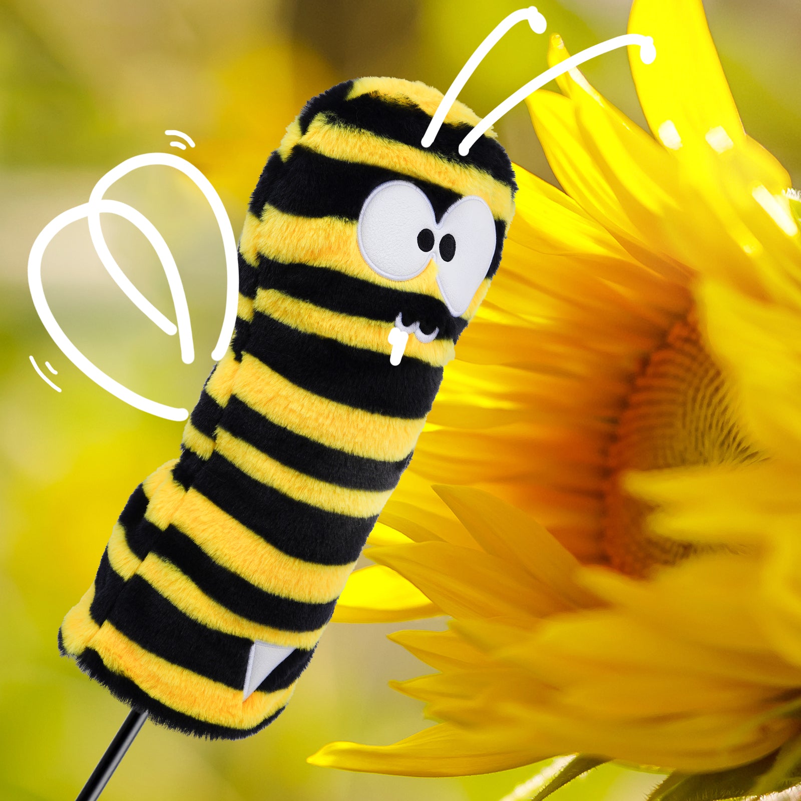 Craftsman Golf Stripes Bee — Yellow