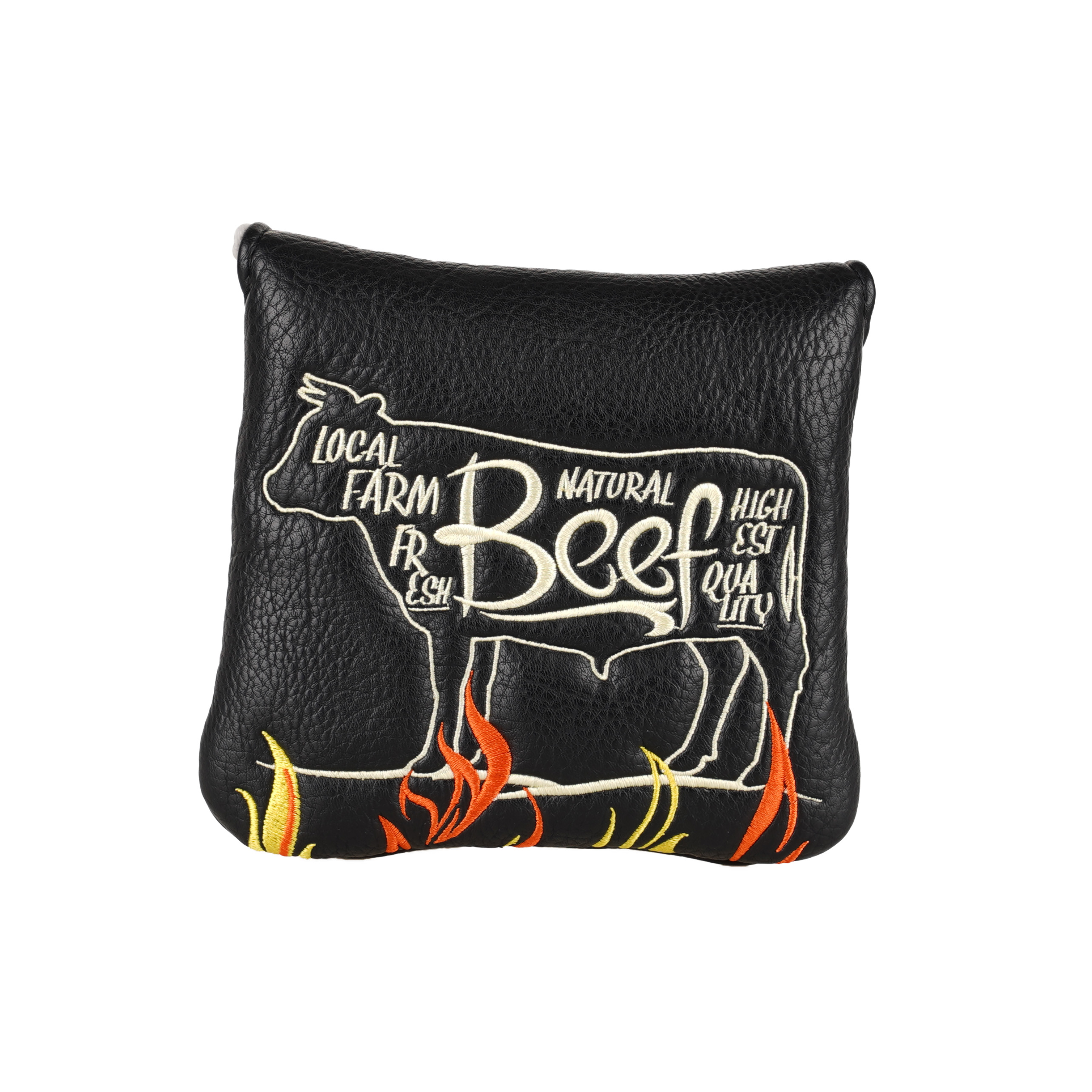 Craftsman Golf Cow Beef Square — Black