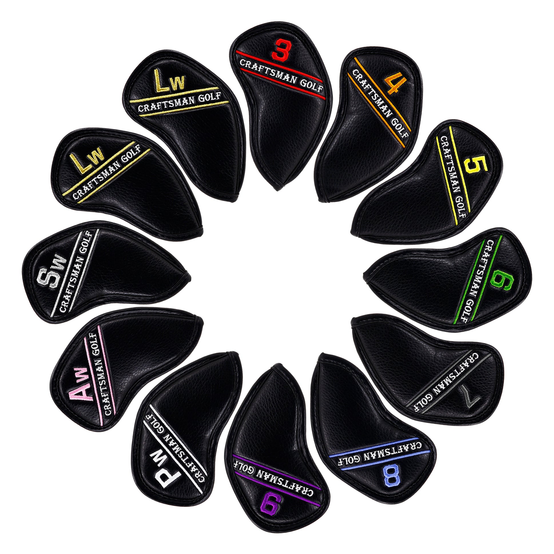 Craftsman Golf Colorful Embroidery Number
