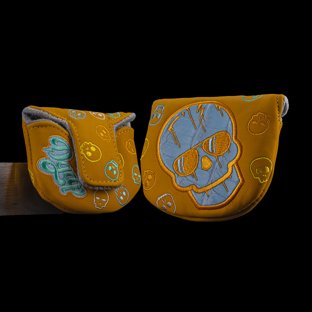 Real Deal Skull — Blue Skull, Orange Base
