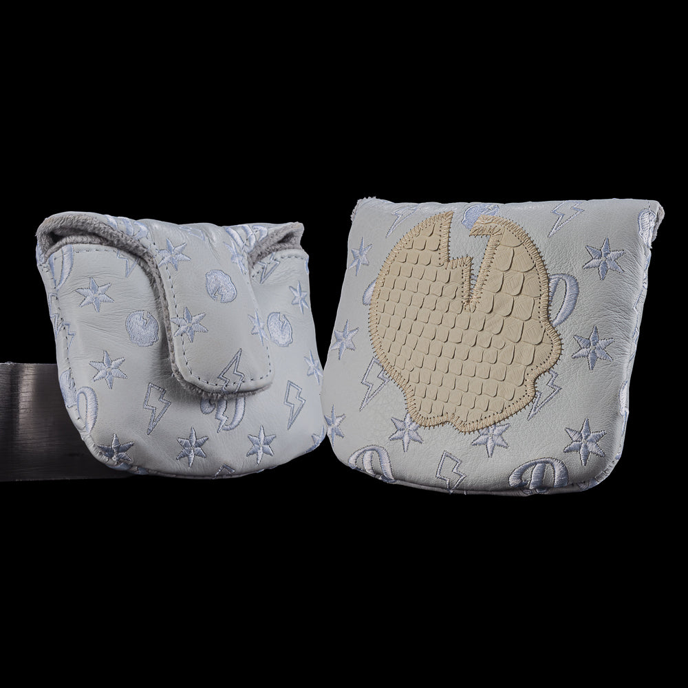 Real Deal Python Monogram — Creme