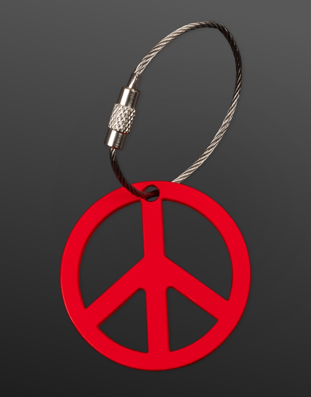 Peace Sign Key Fob