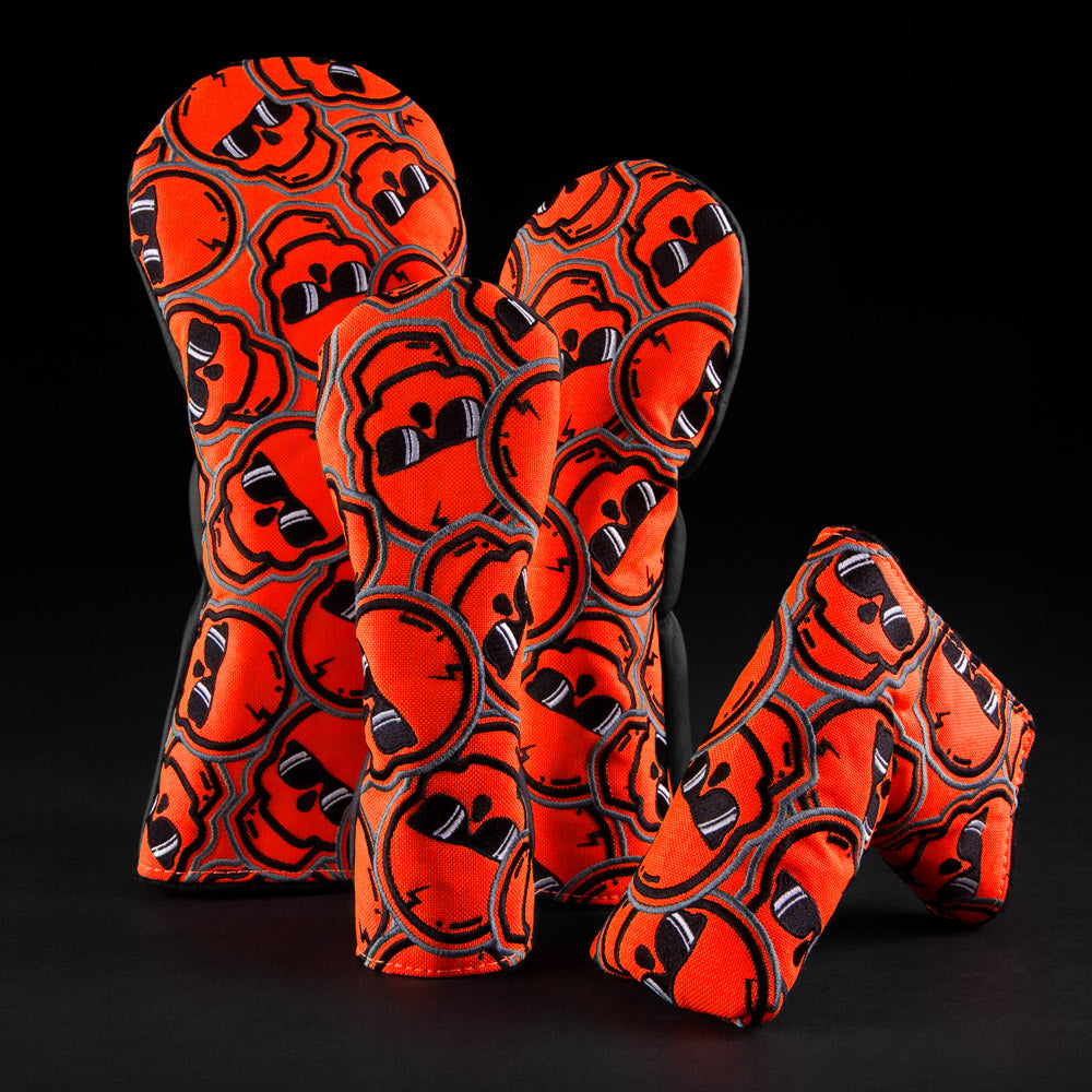 Orange Stacked Skulls — 