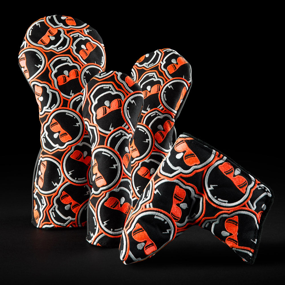 Swag Golf Orange Stacked Skulls Eclipse
