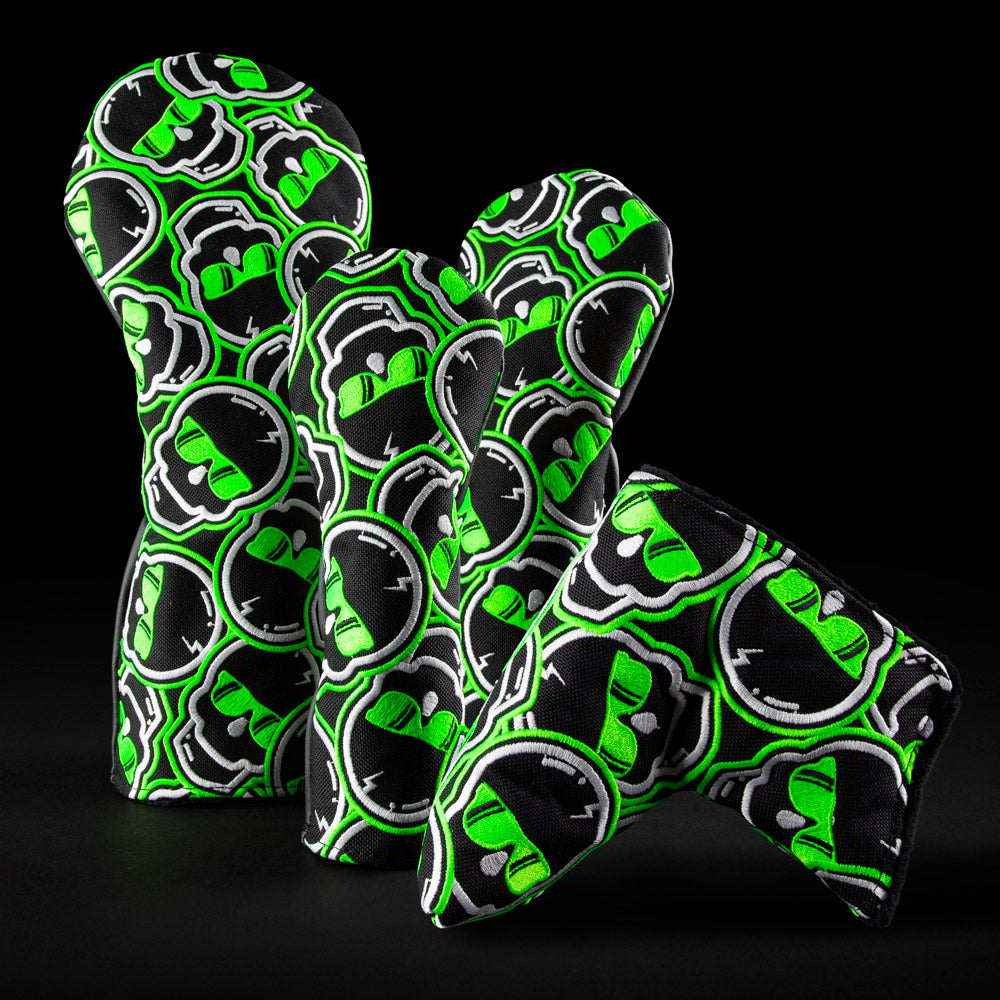 Swag Golf Green Stacked Skulls Eclipse