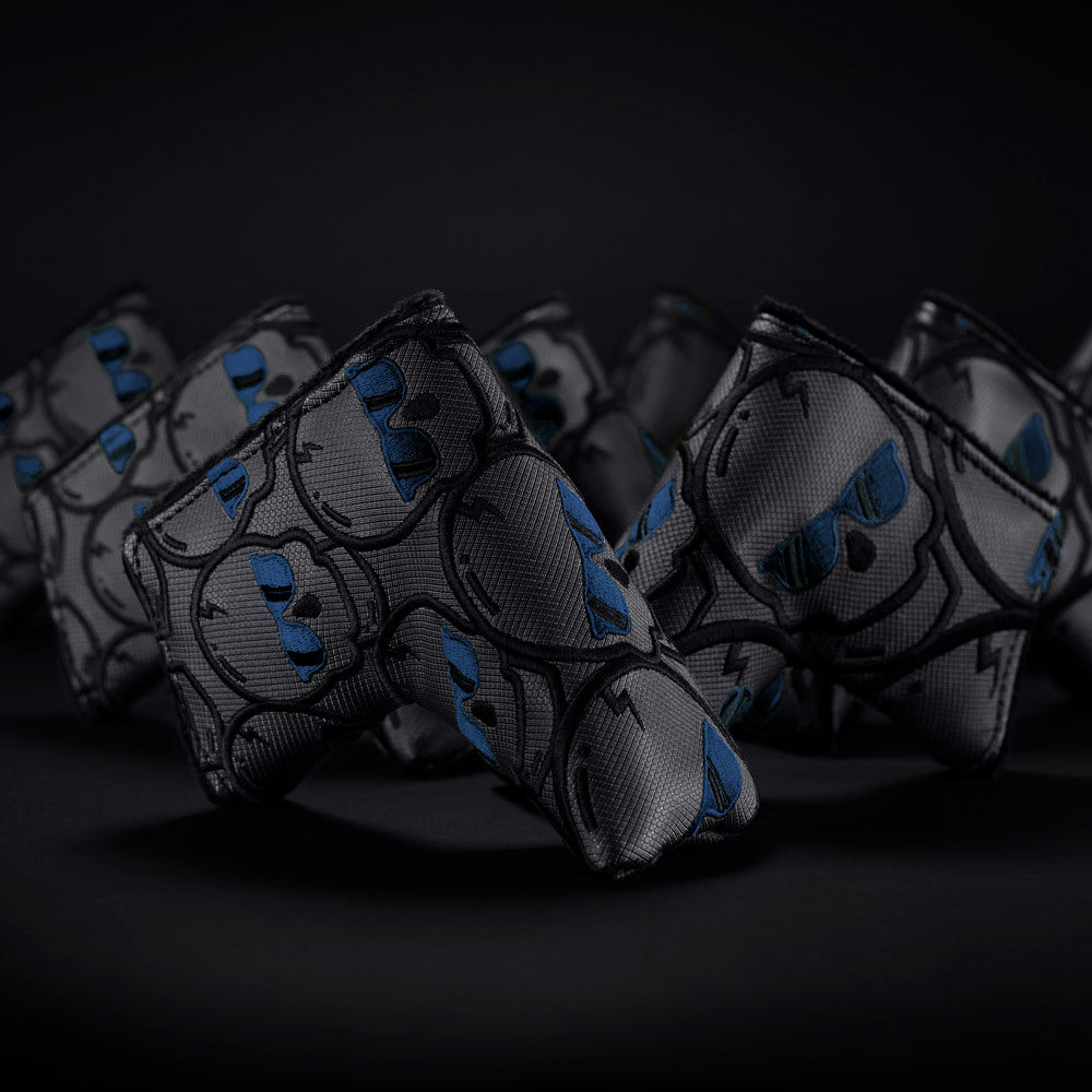 Midnight Blue Concentric Skulls — 