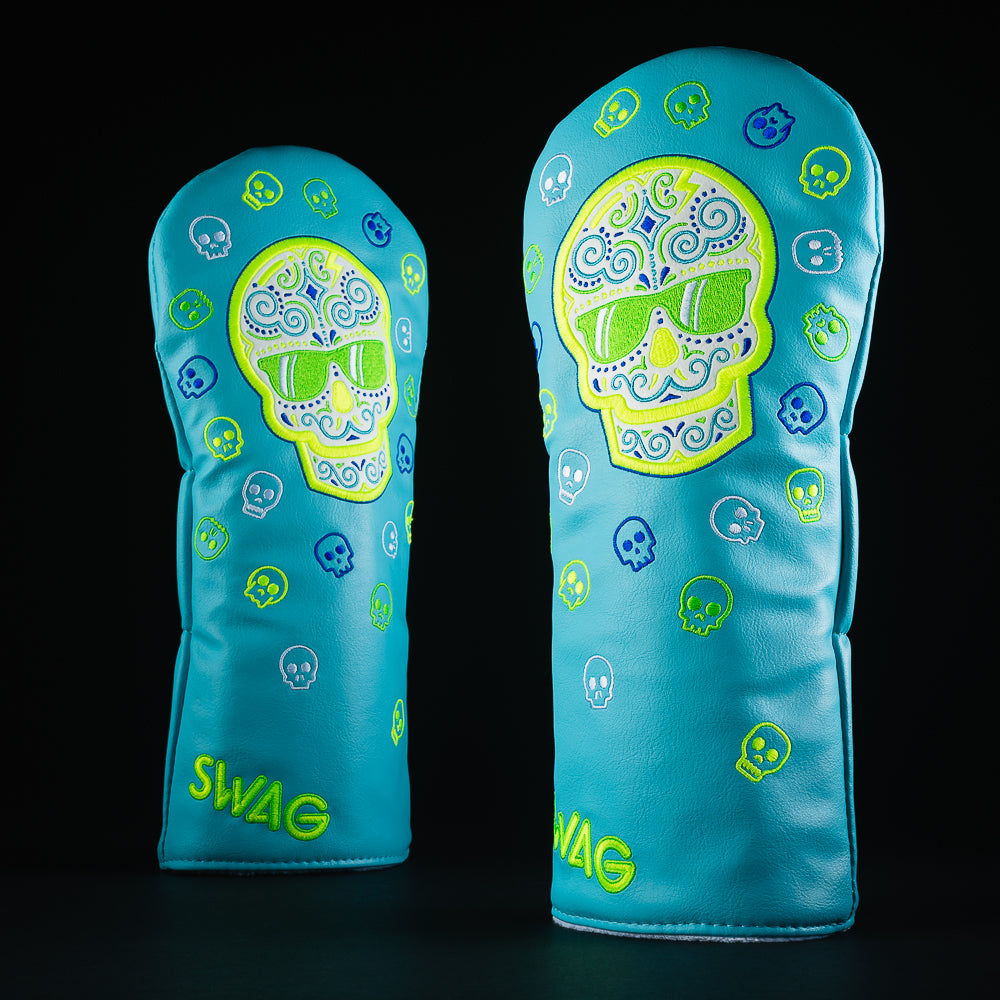 Swag Golf Sugar Skull Teal & Lime NFT Exclusive