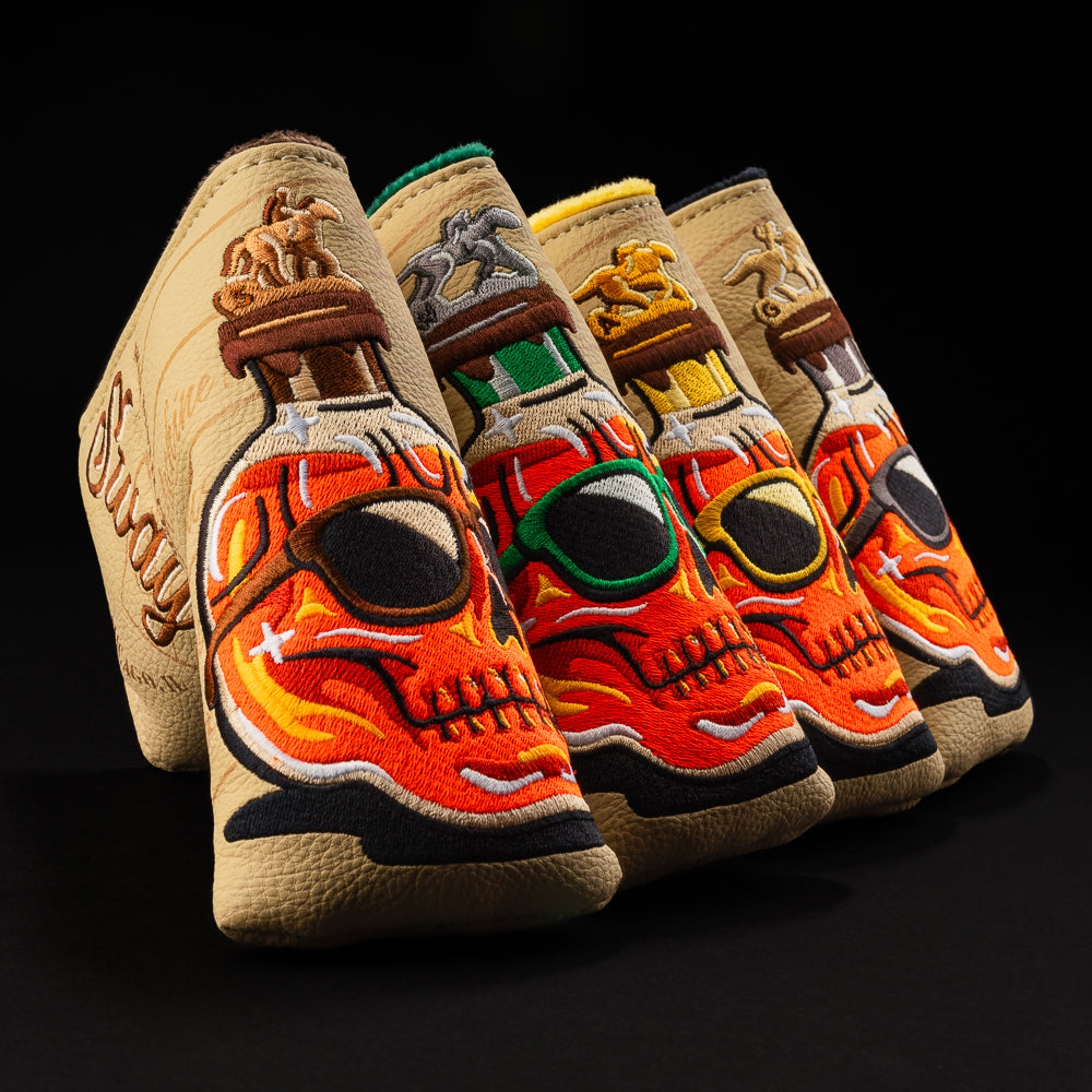 Whiskey Bottle Skull — 