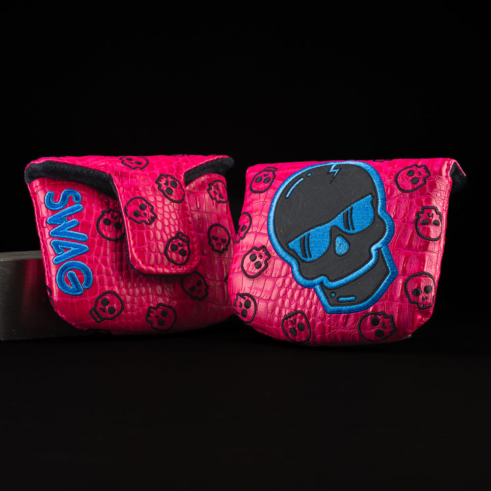 Hot Pink Faux Exotic Skull — 