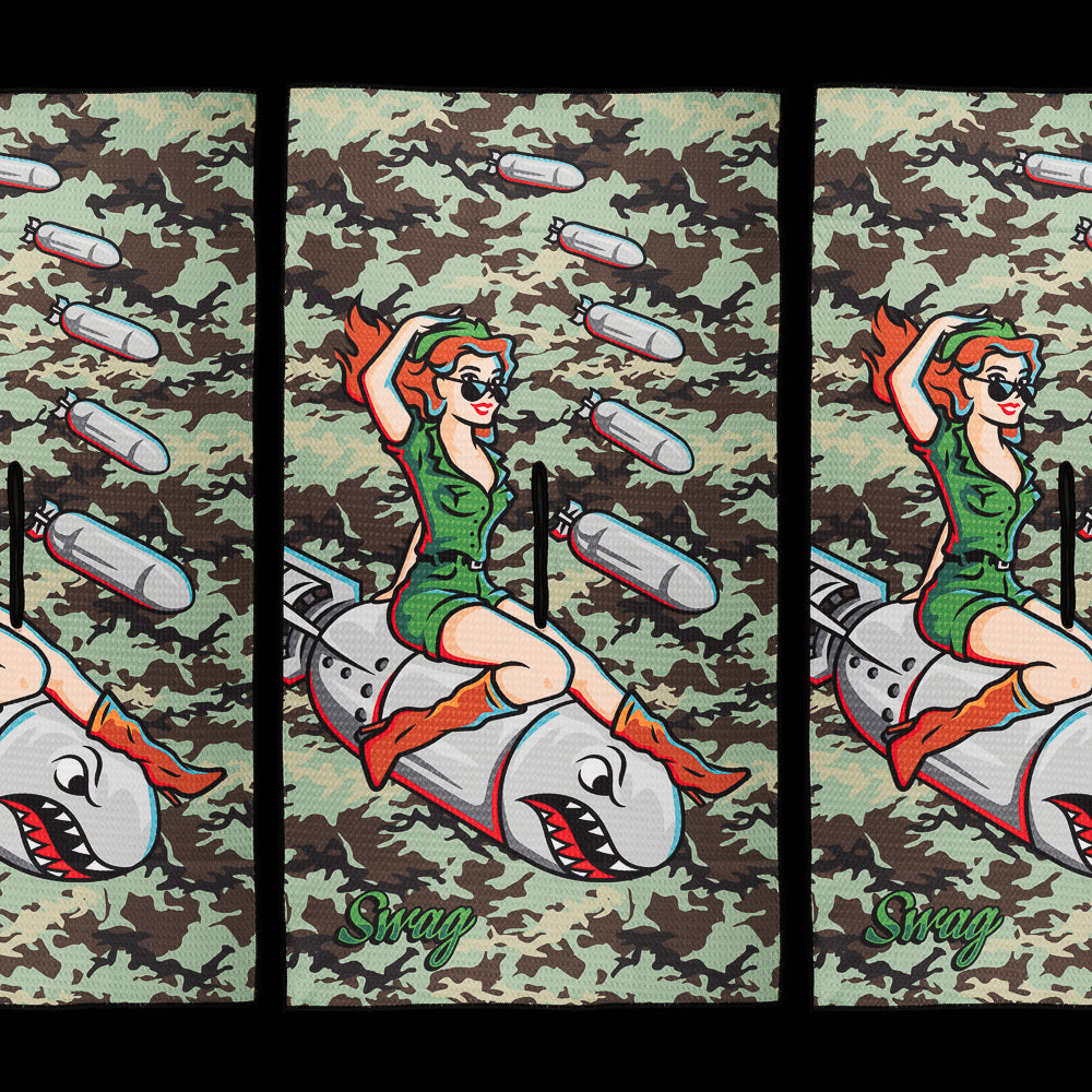 Officer Bombshell Golf Towel — 