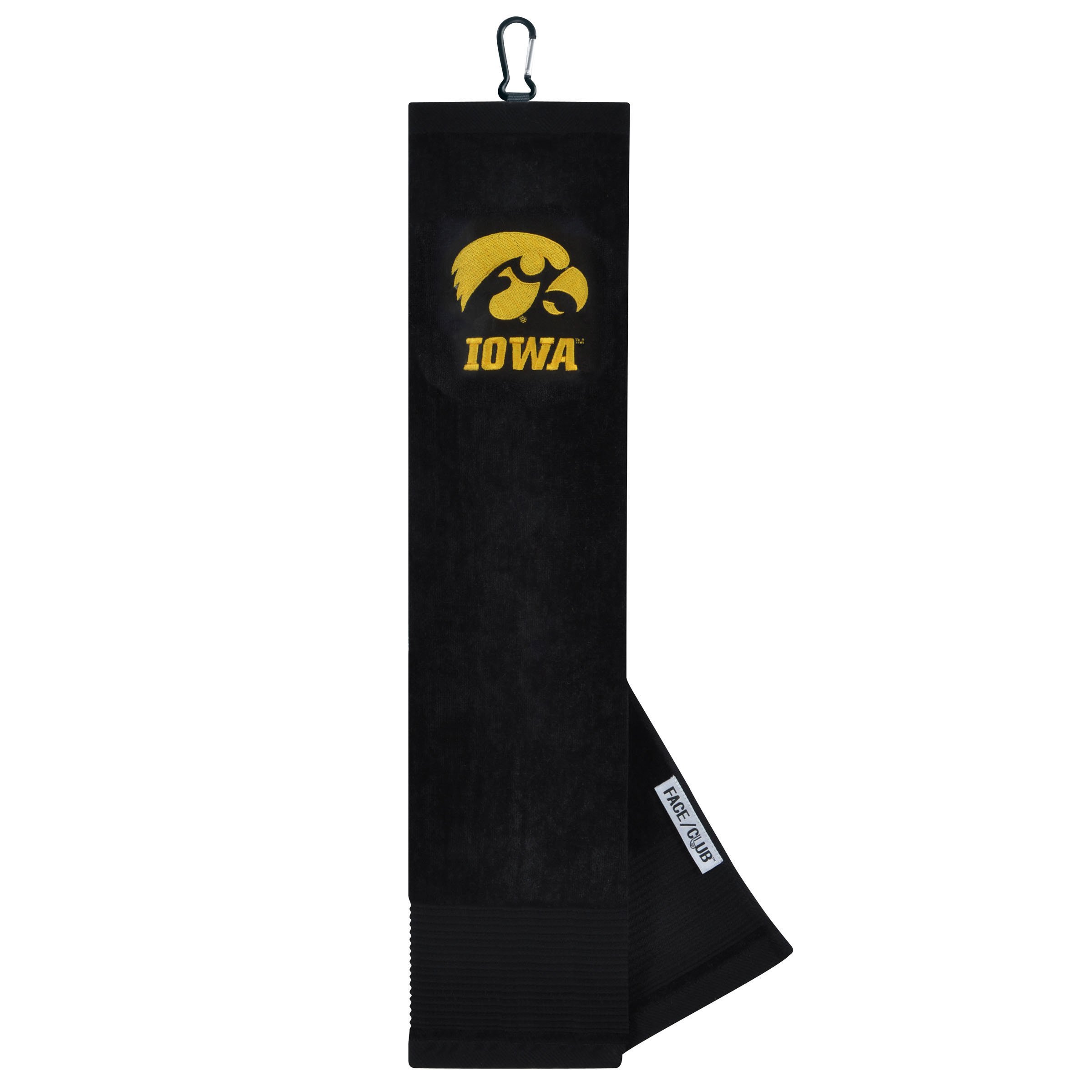 Team Effort Iowa Hawkeyes Face/Club Embroidered Towel