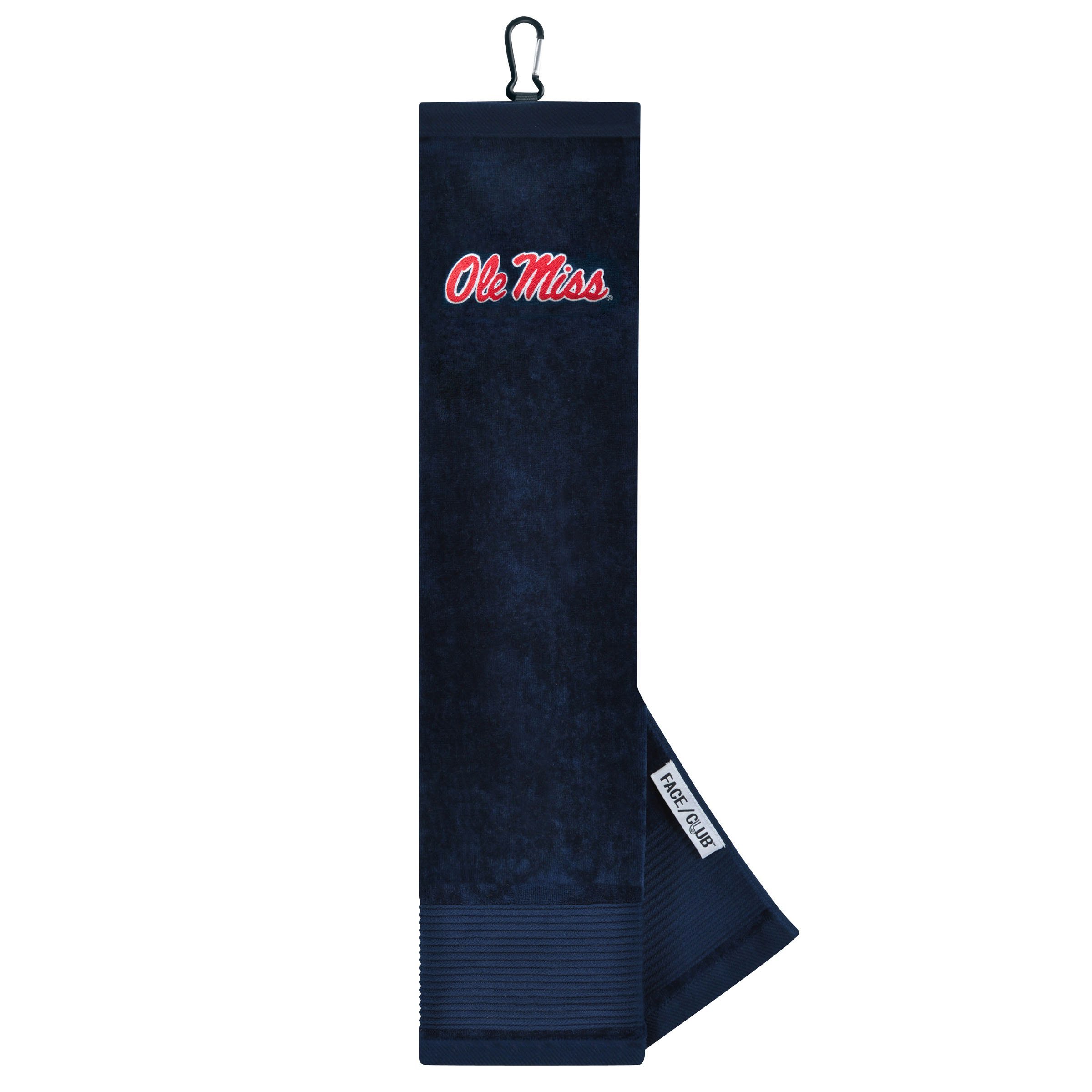 Team Effort Mississippi Rebels Face/Club Embroidered Towel