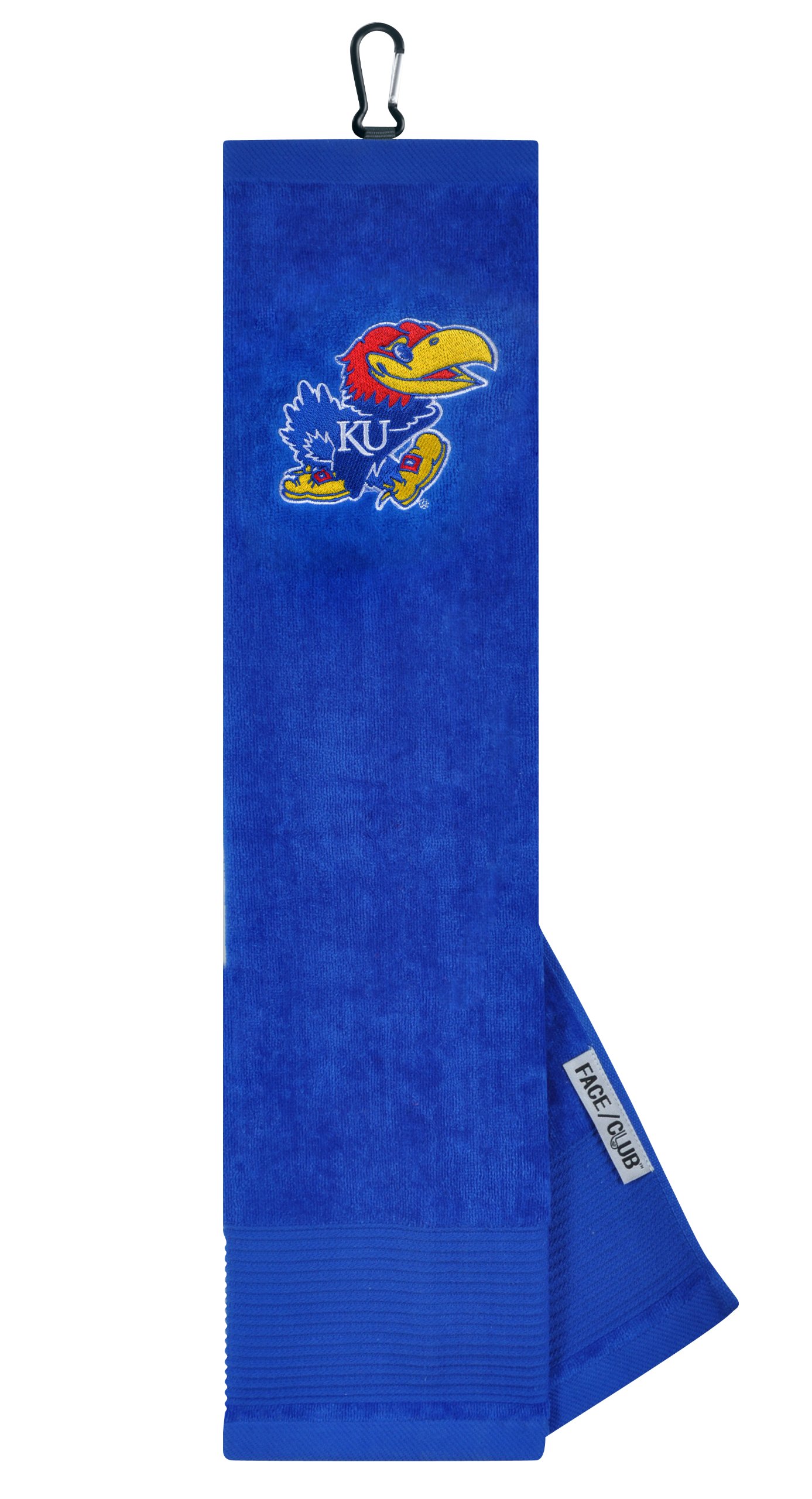 Team Effort Kansas Jayhawks Face/Club Embroidered Towel