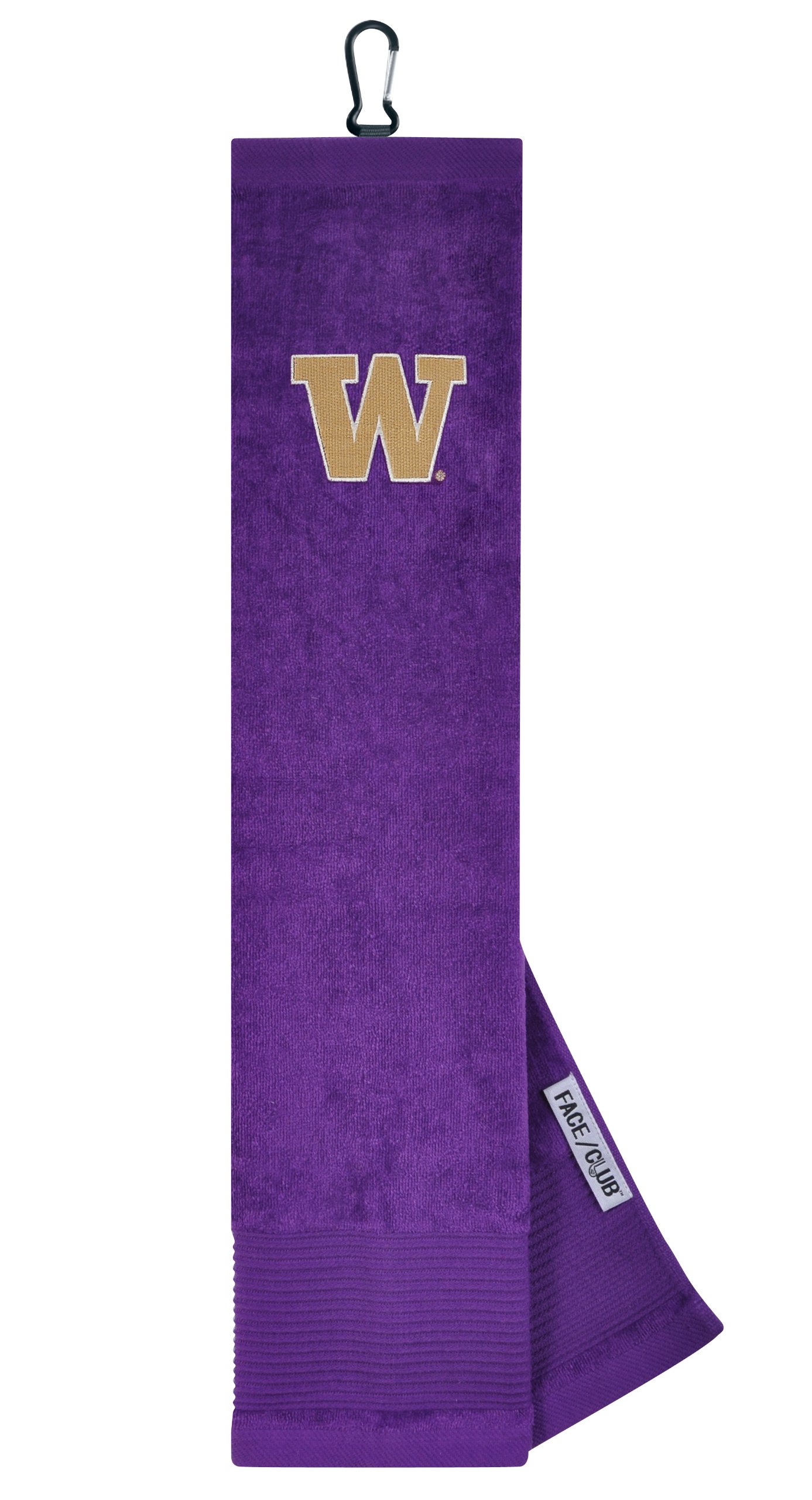Team Effort Washington Huskies Face/Club Embroidered Towel