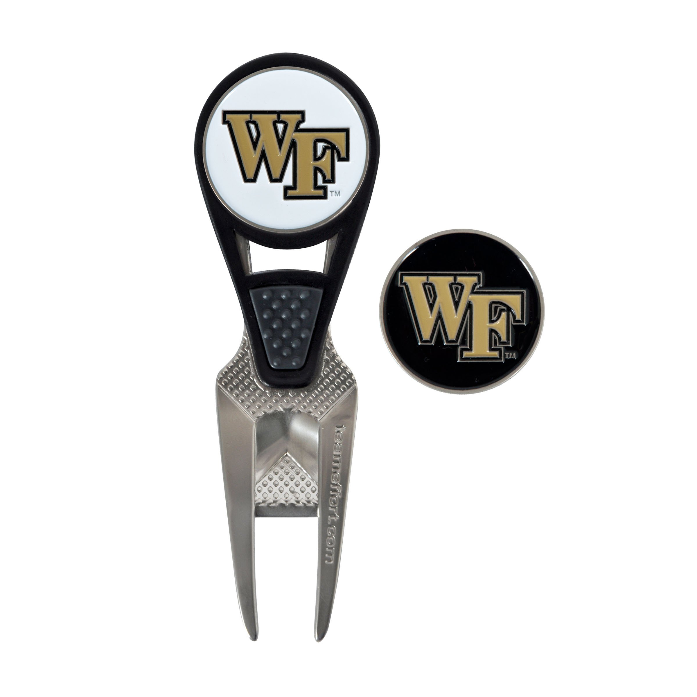 Team Effort Wake Forest Demon Deacons CVX Ball Mark Repair Tool & 2 Ball Markers