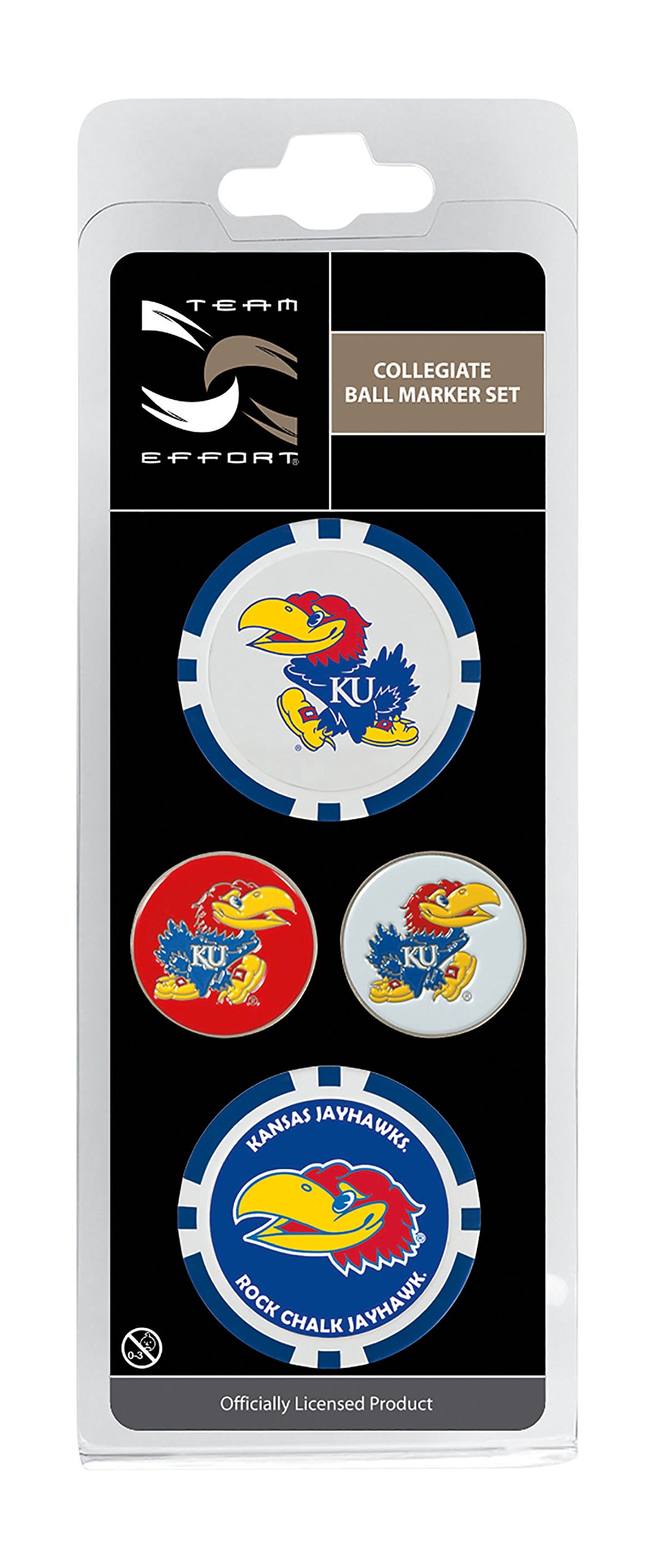 Team Effort Kansas Jayhawks Ball Marker Set