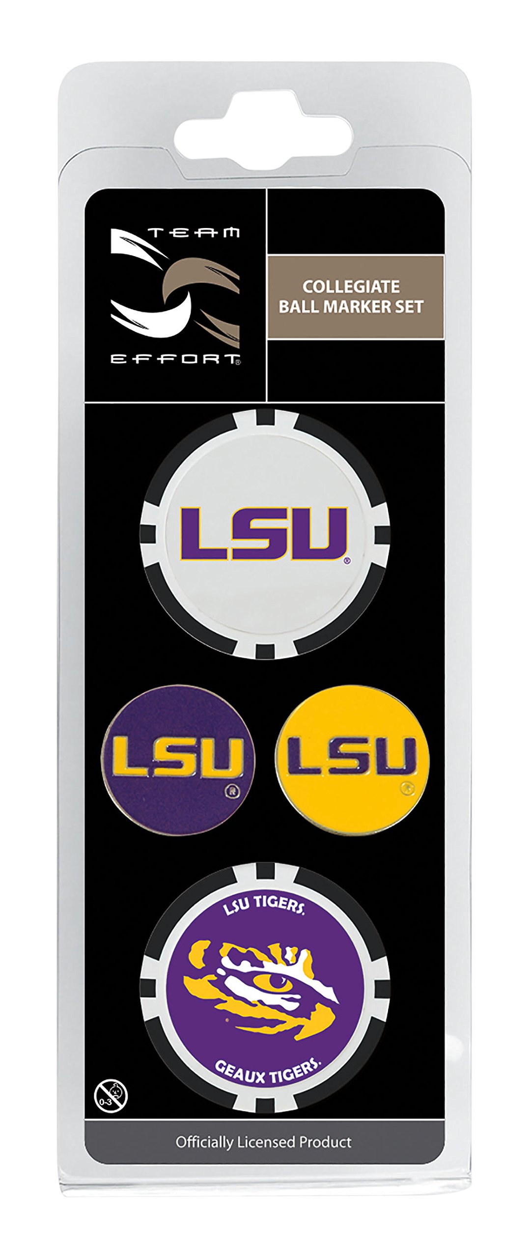 Team Effort LSU Tigers Ball Marker Set