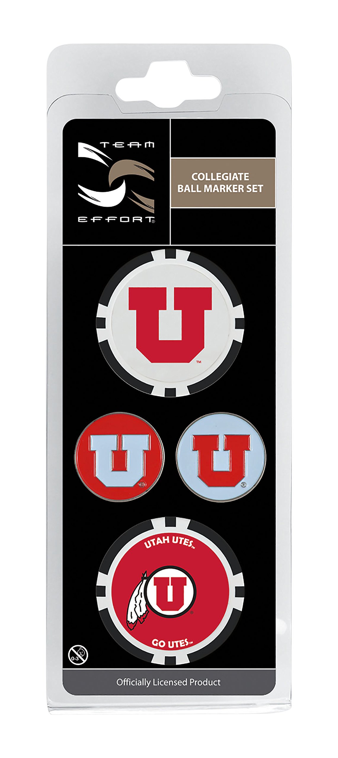 Team Effort Utah Utes Ball Marker Set
