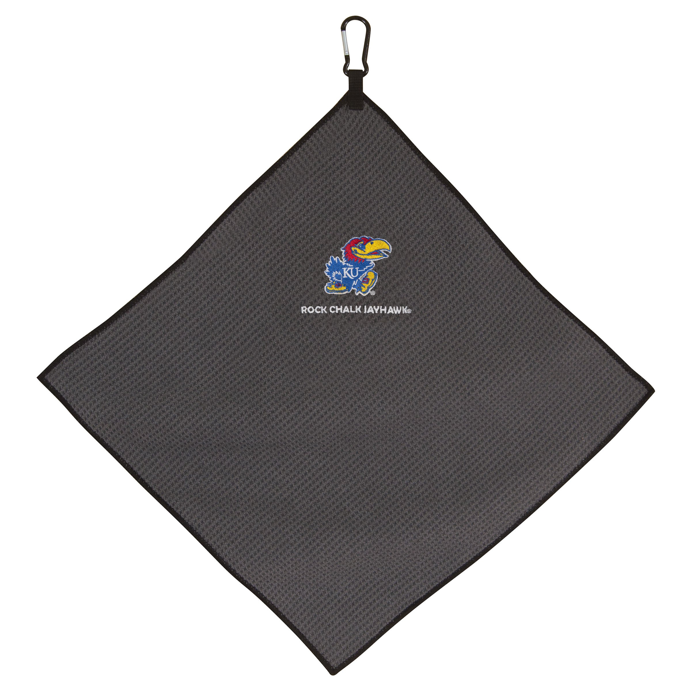 Team Effort Kansas Jayhawks 15" x 15" Grey Microfiber Towel
