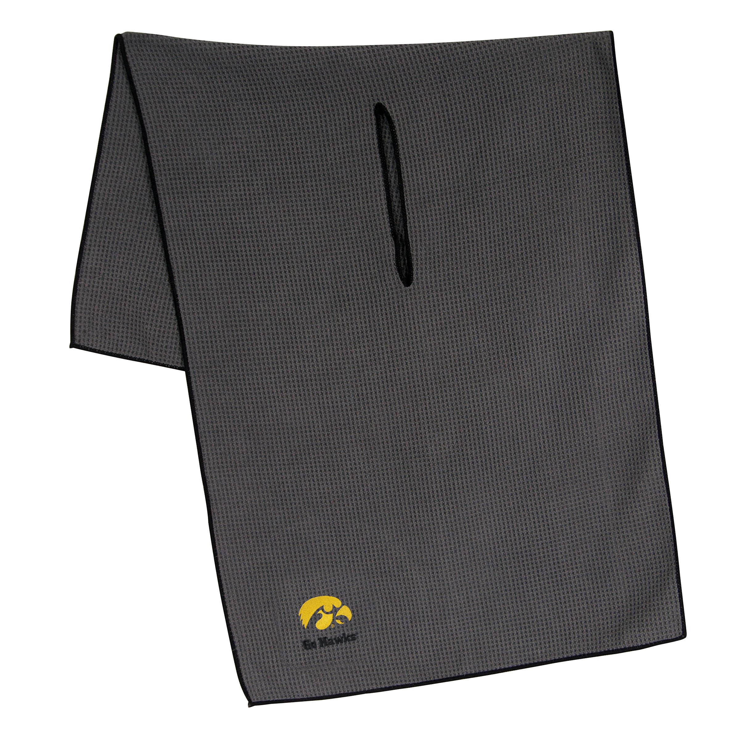 Team Effort Iowa Hawkeyes Grey Microfiber Towel