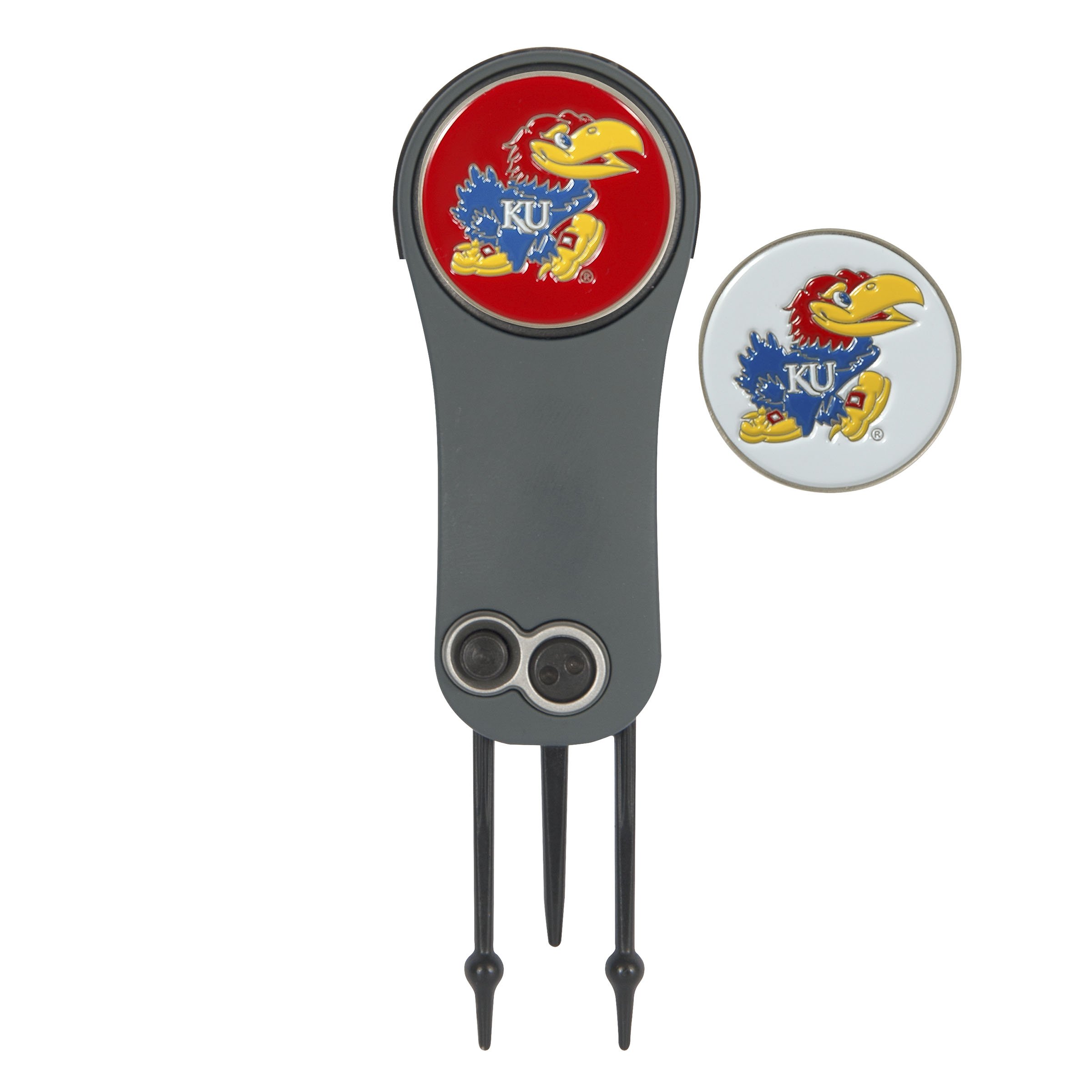 Team Effort Kansas Jayhawks Switchblade Repair Tool & 2 Ball Markers