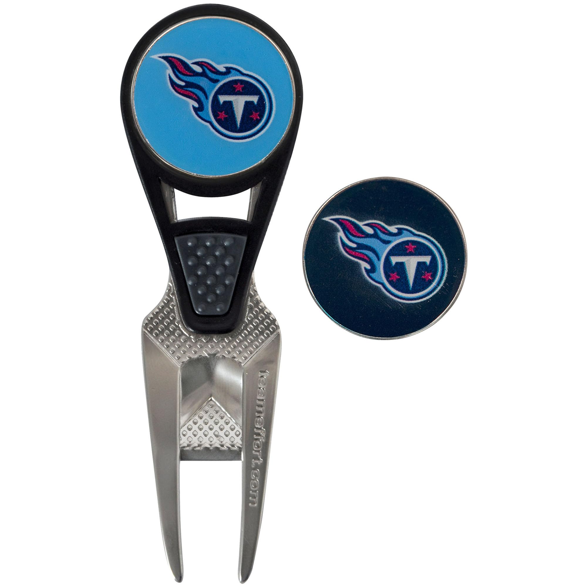 Team Effort Tennessee Titans CVX Ball Mark Repair Tool & 2 Ball Markers
