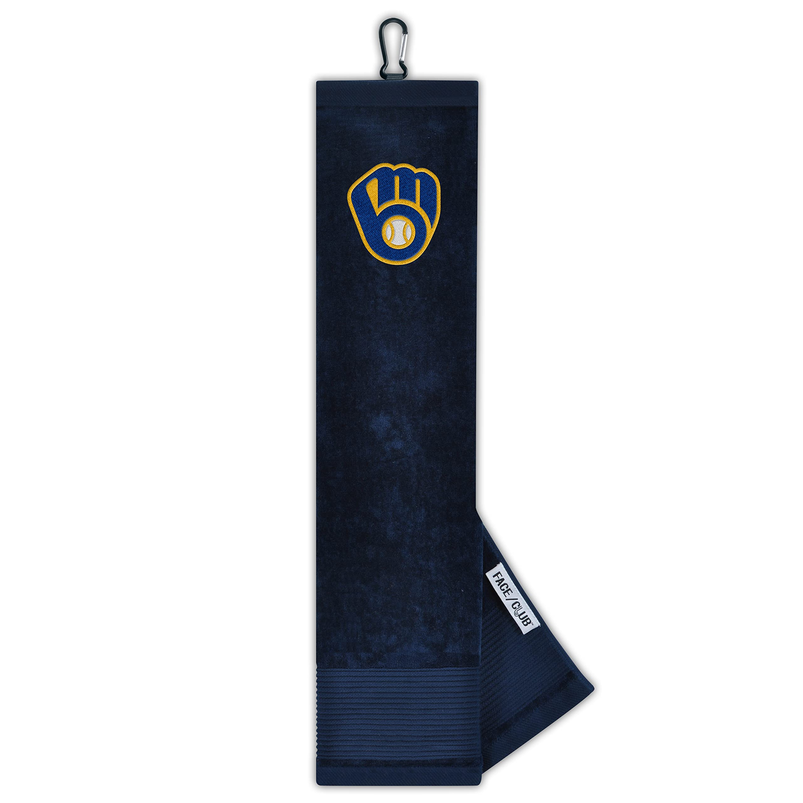 Team Effort Milwaukee Brewers Face/Club Tri-Fold Embroidered Towel
