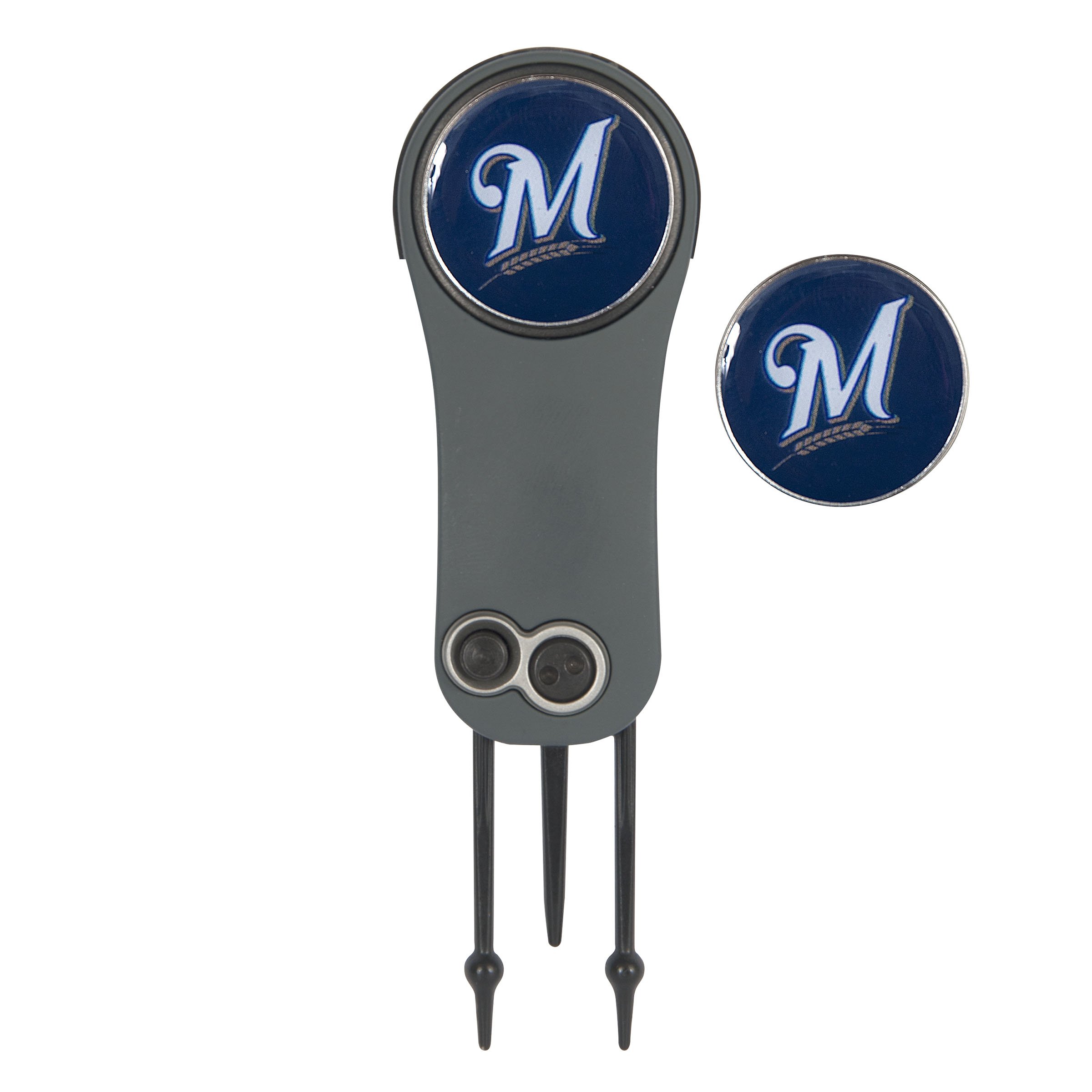 Team Effort Milwaukee Brewers Switchblade Repair Tool & 2 Ball Markers