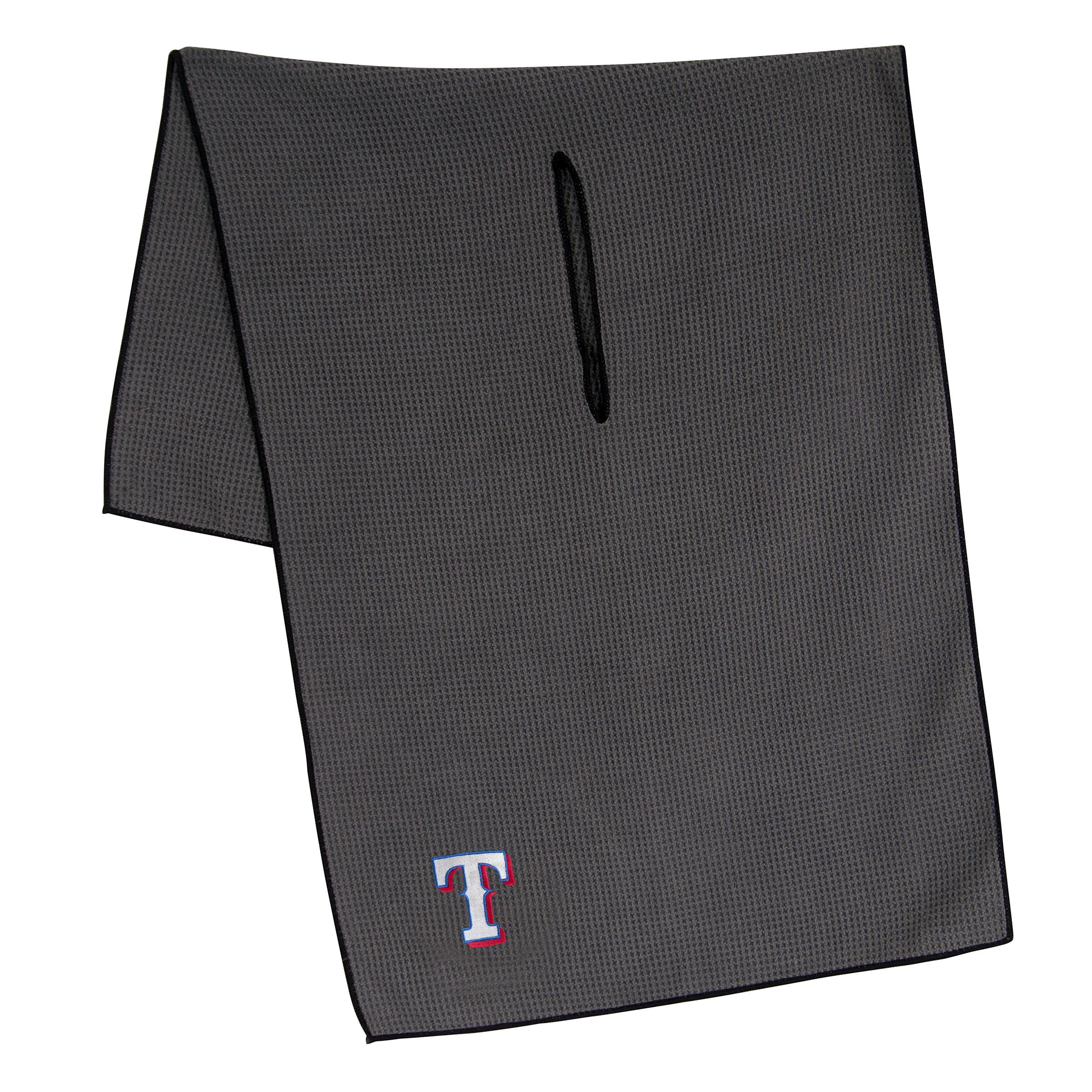Team Effort Texas Rangers 19" x 41" Grey Microfiber Towel with 8" Center Slit
