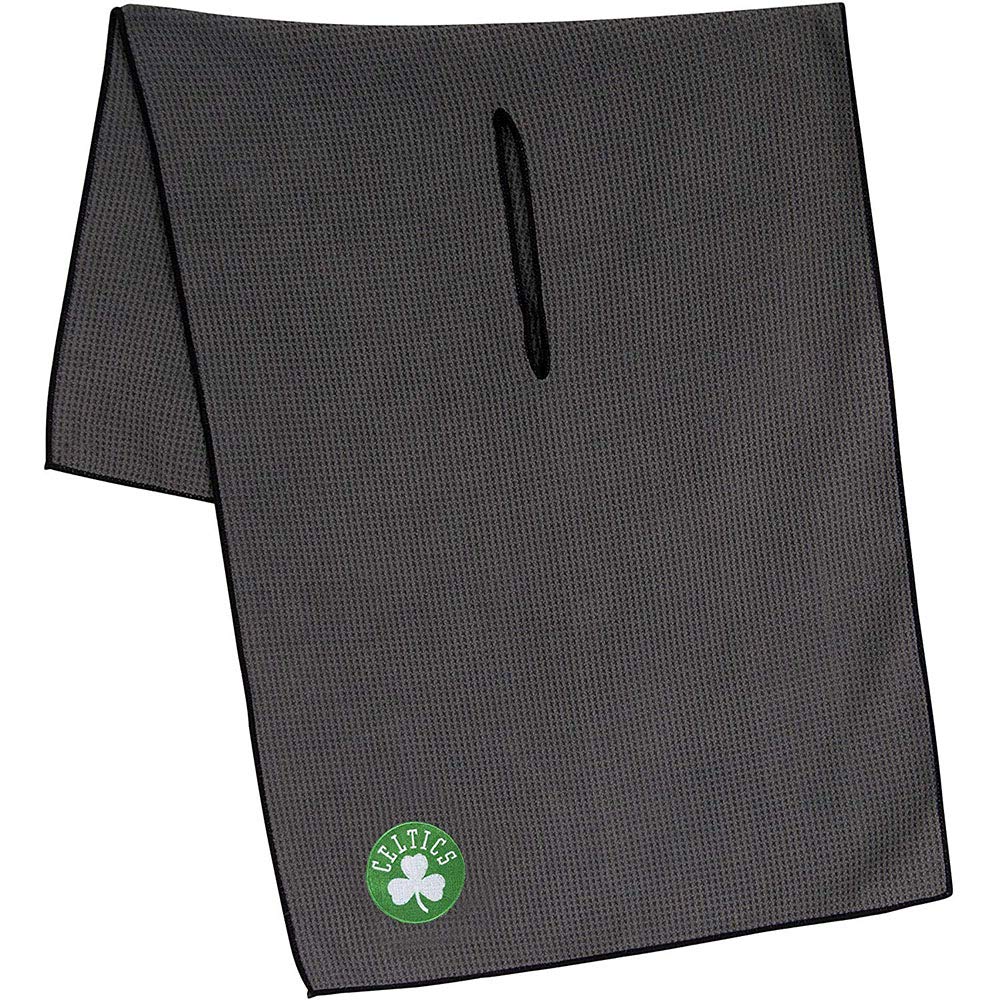 Team Effort Boston Celtics 19"x41" Grey Microfiber Towel with 8" Center Slit