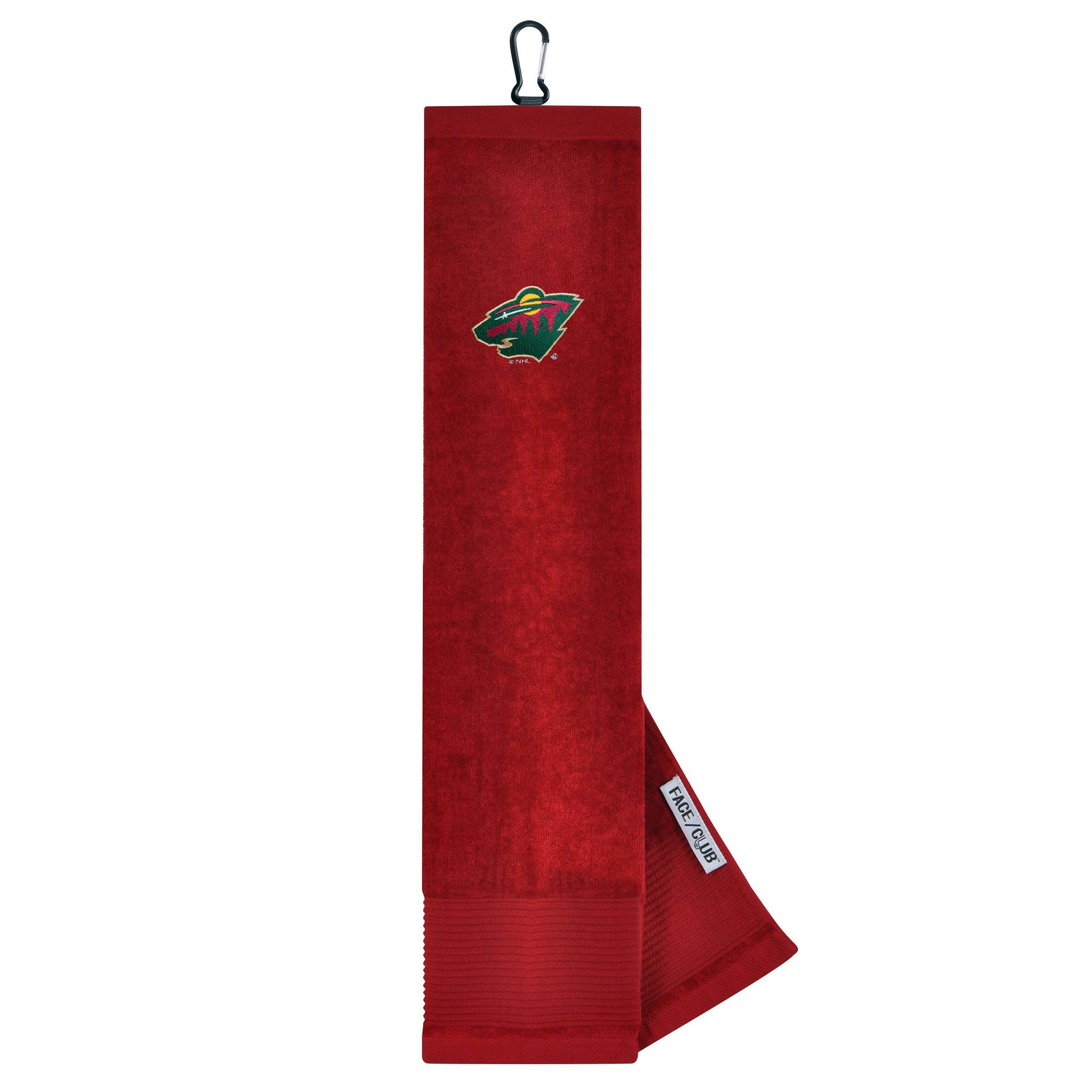 Team Effort Minnesota Wild Face/Club Tri-Fold Embroidered Towel