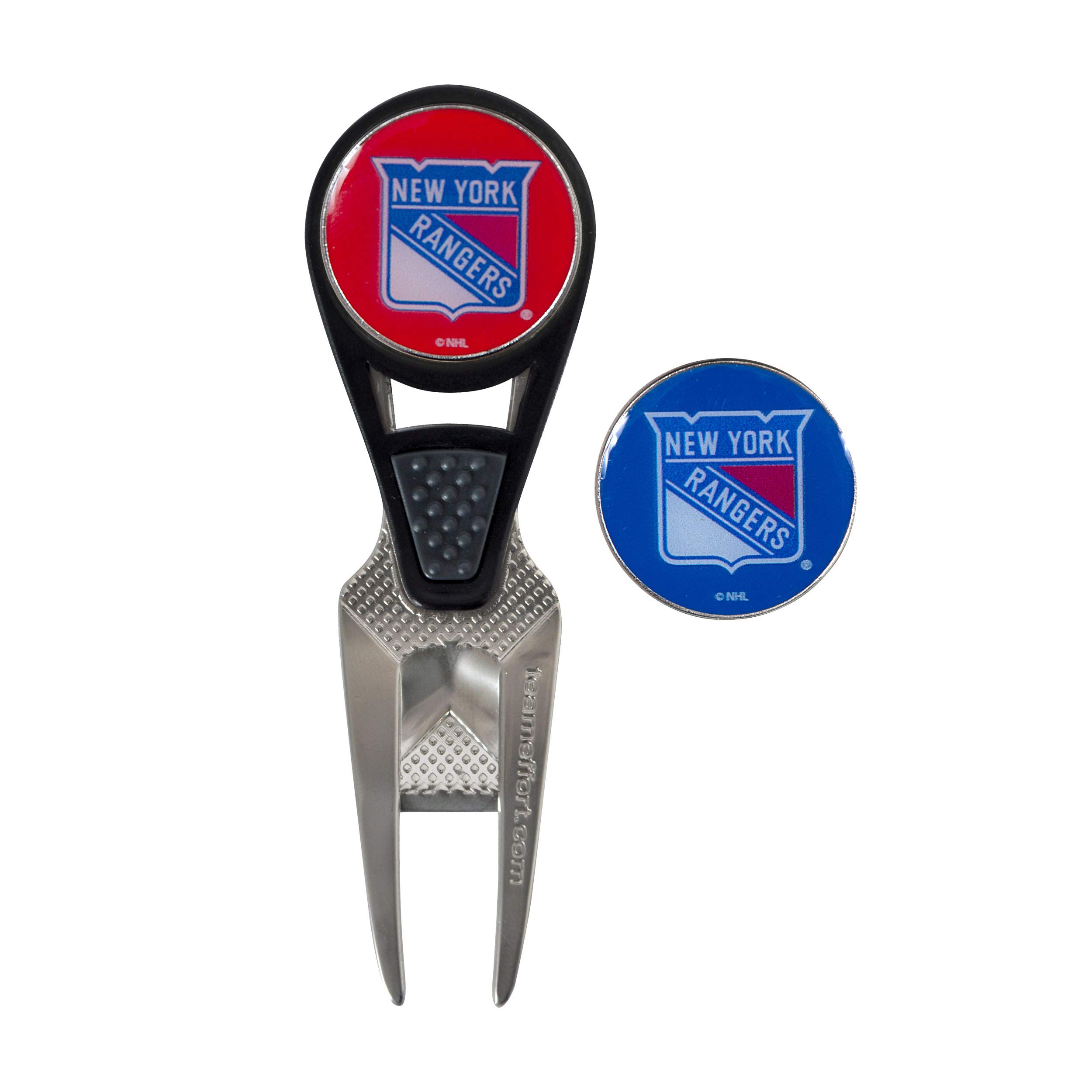 Team Effort New York Rangers CVX Ball Mark Repair Tool & 2 Ball Markers