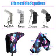 Craftsman Golf Maple Leaves Floral Canva — Black, view 8 of 13