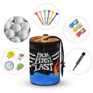 Craftsman Golf Rock Flame Valuables Pouch with Drawstrings, view 4 of 10
