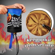 Craftsman Golf Rock Flame Valuables Pouch with Drawstrings, view 7 of 10