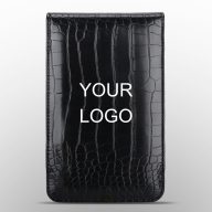 Craftsman Golf Custom Logo Crocodile Pattern Scorecard Holder — Black, view 1 of 8