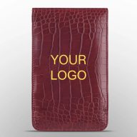 Craftsman Golf Custom Logo Crocodile Pattern Scorecard Holder — Black, view 2 of 8