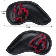 Craftsman Golf Numbers Black with Closure — Red, view 2 of 9